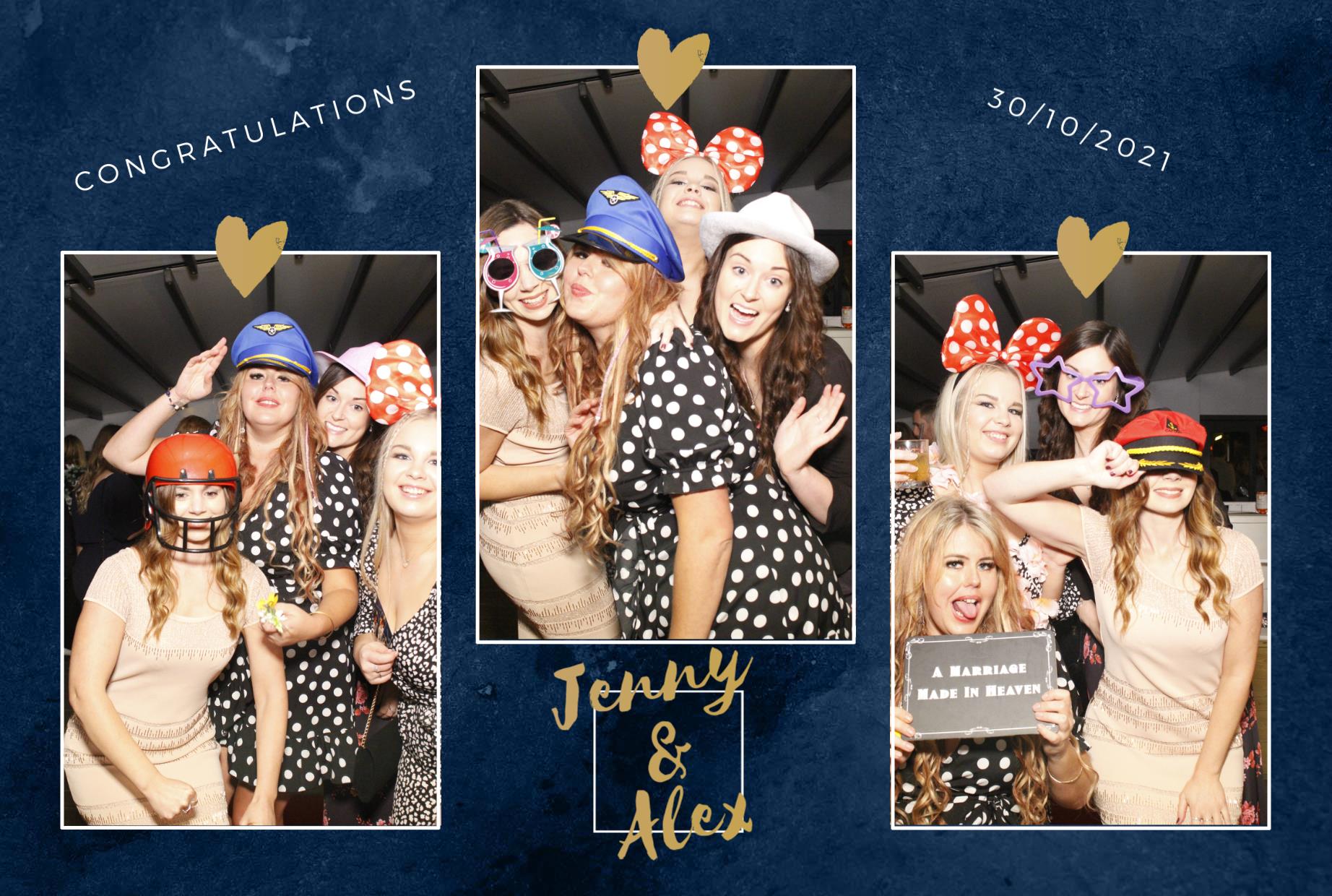 Jenny and Alex's Wedding  | View more photos from the event at gallery.myphotoboothexperience.co.uk/u/MyPhotoBoothExperienceLtd/Jenny-and-Alexs-Wedding