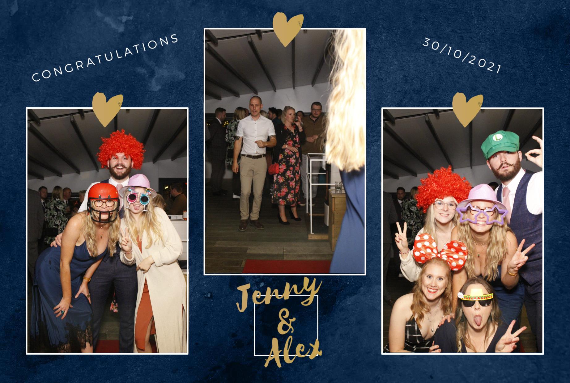 Jenny and Alex's Wedding  | View more photos from the event at gallery.myphotoboothexperience.co.uk/u/MyPhotoBoothExperienceLtd/Jenny-and-Alexs-Wedding