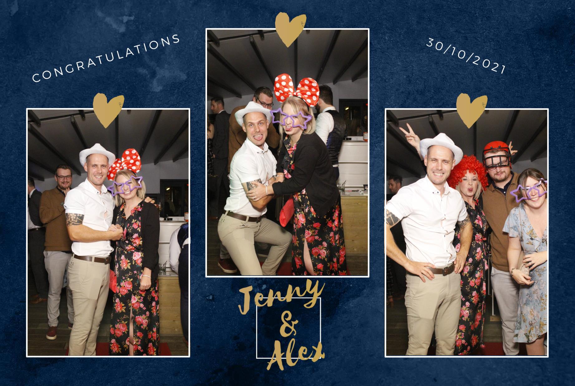 Jenny and Alex's Wedding  | View more photos from the event at gallery.myphotoboothexperience.co.uk/u/MyPhotoBoothExperienceLtd/Jenny-and-Alexs-Wedding