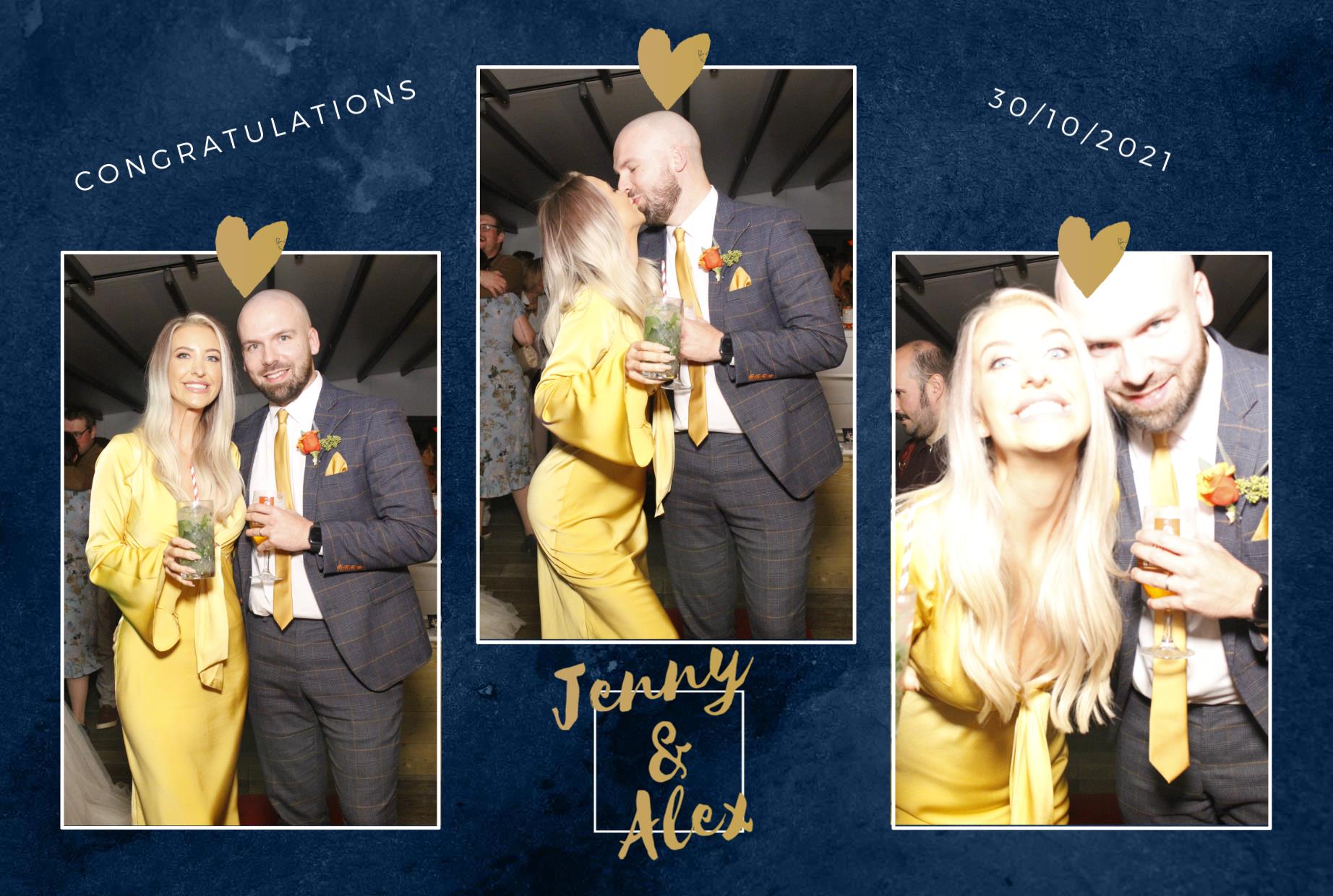 Jenny and Alex's Wedding  | View more photos from the event at gallery.myphotoboothexperience.co.uk/u/MyPhotoBoothExperienceLtd/Jenny-and-Alexs-Wedding