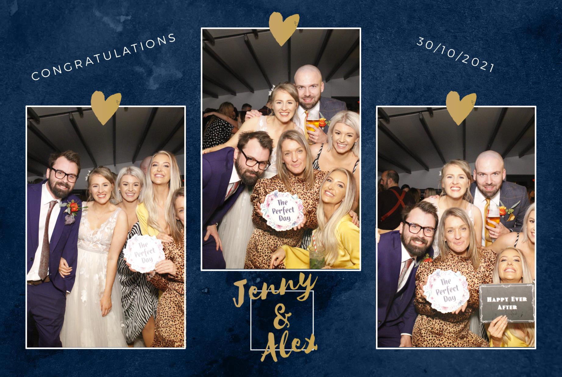 Jenny and Alex's Wedding  | View more photos from the event at gallery.myphotoboothexperience.co.uk/u/MyPhotoBoothExperienceLtd/Jenny-and-Alexs-Wedding