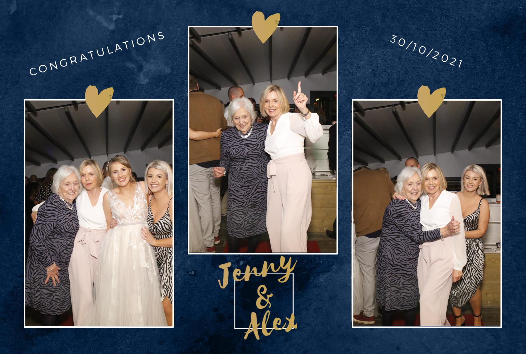Jenny and Alex's Wedding  | View more photos from the event at gallery.myphotoboothexperience.co.uk/u/MyPhotoBoothExperienceLtd/Jenny-and-Alexs-Wedding