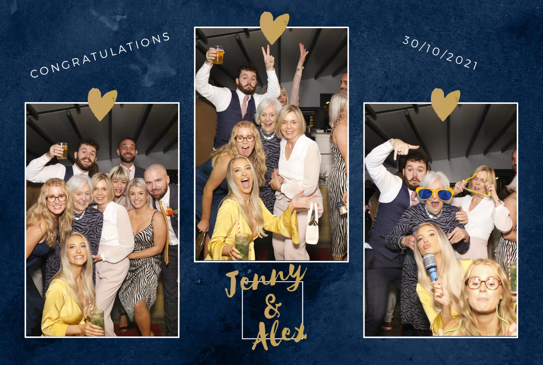 Jenny and Alex's Wedding  | View more photos from the event at gallery.myphotoboothexperience.co.uk/u/MyPhotoBoothExperienceLtd/Jenny-and-Alexs-Wedding