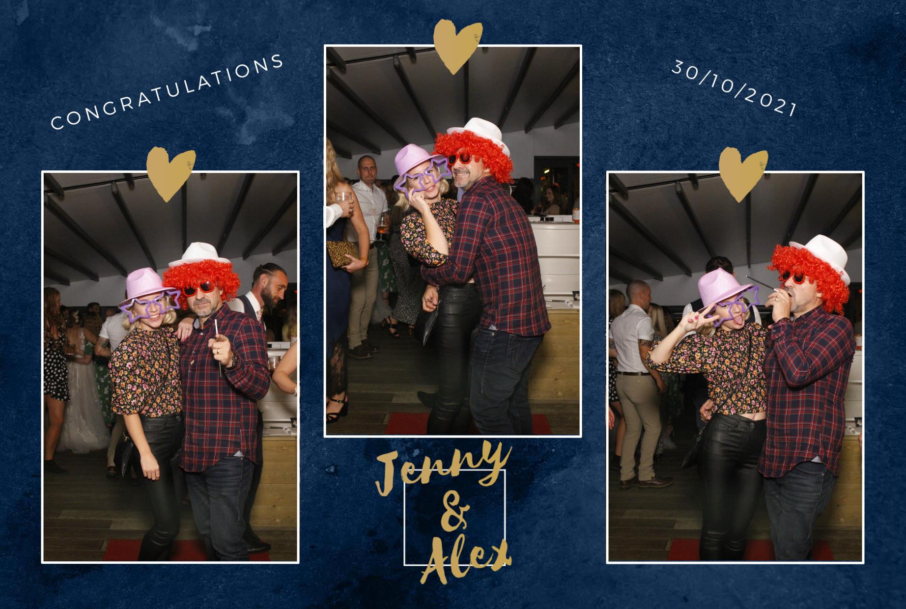 Jenny and Alex's Wedding  | View more photos from the event at gallery.myphotoboothexperience.co.uk/u/MyPhotoBoothExperienceLtd/Jenny-and-Alexs-Wedding