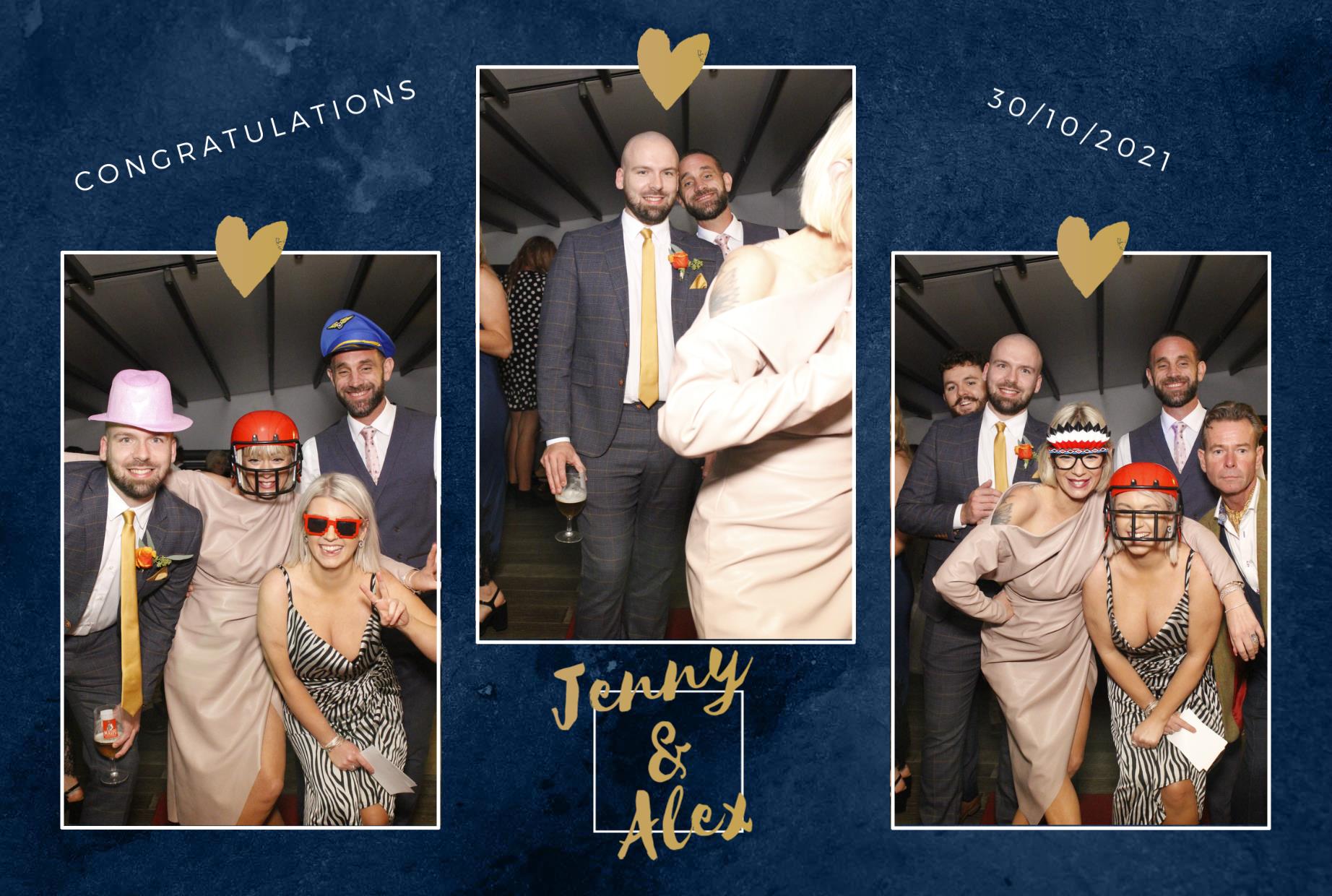 Jenny and Alex's Wedding  | View more photos from the event at gallery.myphotoboothexperience.co.uk/u/MyPhotoBoothExperienceLtd/Jenny-and-Alexs-Wedding