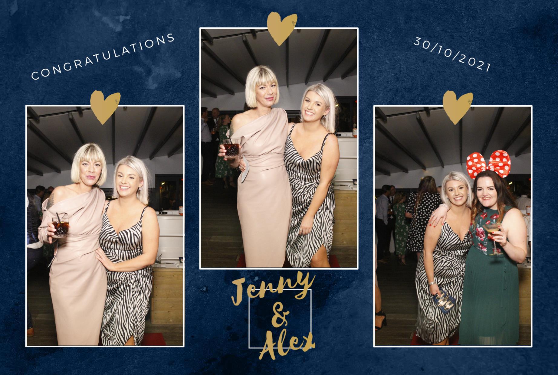 Jenny and Alex's Wedding  | View more photos from the event at gallery.myphotoboothexperience.co.uk/u/MyPhotoBoothExperienceLtd/Jenny-and-Alexs-Wedding