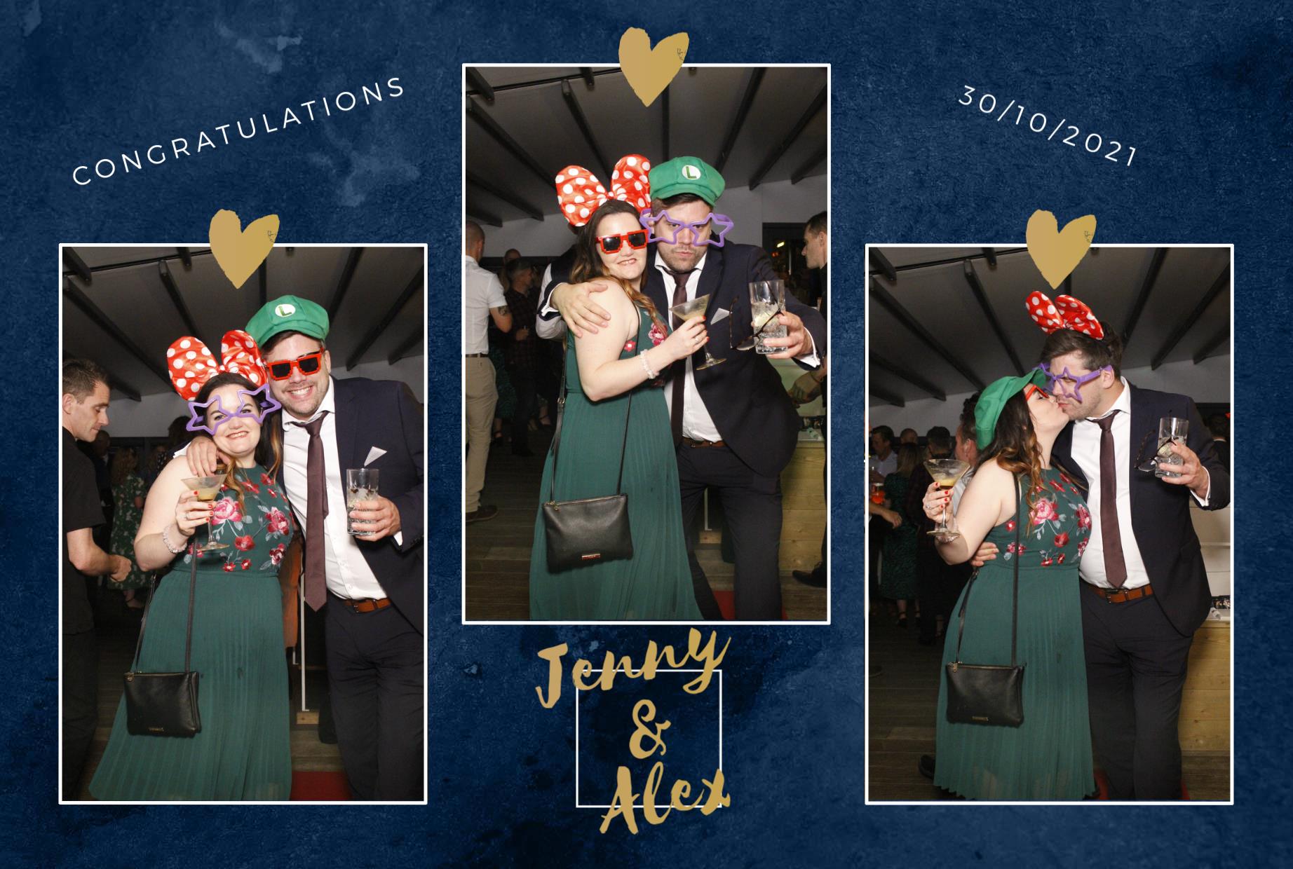 Jenny and Alex's Wedding  | View more photos from the event at gallery.myphotoboothexperience.co.uk/u/MyPhotoBoothExperienceLtd/Jenny-and-Alexs-Wedding