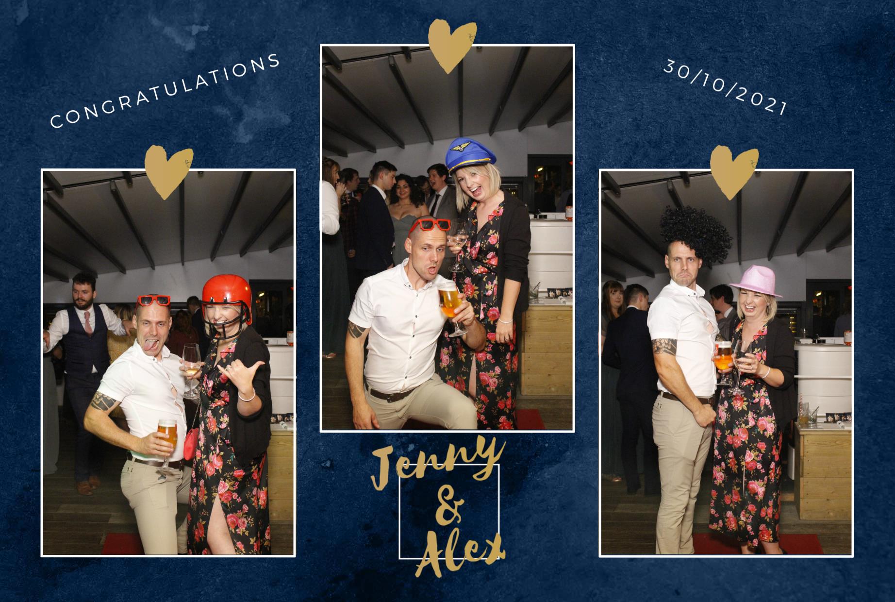 Jenny and Alex's Wedding  | View more photos from the event at gallery.myphotoboothexperience.co.uk/u/MyPhotoBoothExperienceLtd/Jenny-and-Alexs-Wedding