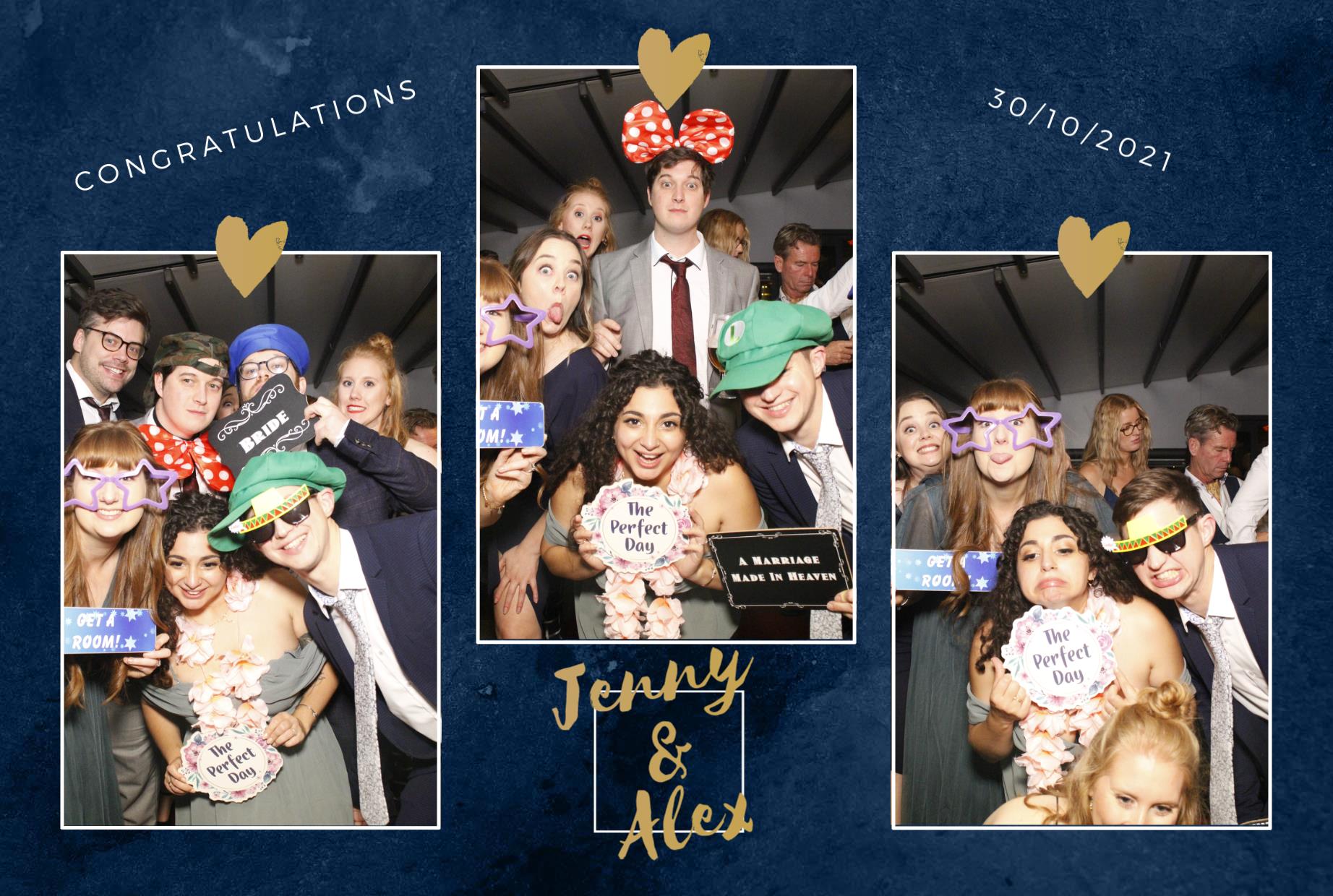 Jenny and Alex's Wedding  | View more photos from the event at gallery.myphotoboothexperience.co.uk/u/MyPhotoBoothExperienceLtd/Jenny-and-Alexs-Wedding