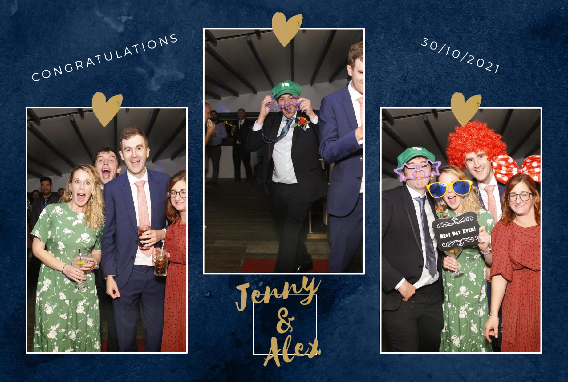 Jenny and Alex's Wedding  | View more photos from the event at gallery.myphotoboothexperience.co.uk/u/MyPhotoBoothExperienceLtd/Jenny-and-Alexs-Wedding