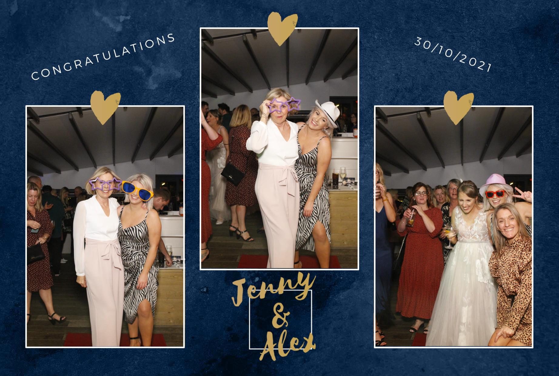 Jenny and Alex's Wedding  | View more photos from the event at gallery.myphotoboothexperience.co.uk/u/MyPhotoBoothExperienceLtd/Jenny-and-Alexs-Wedding