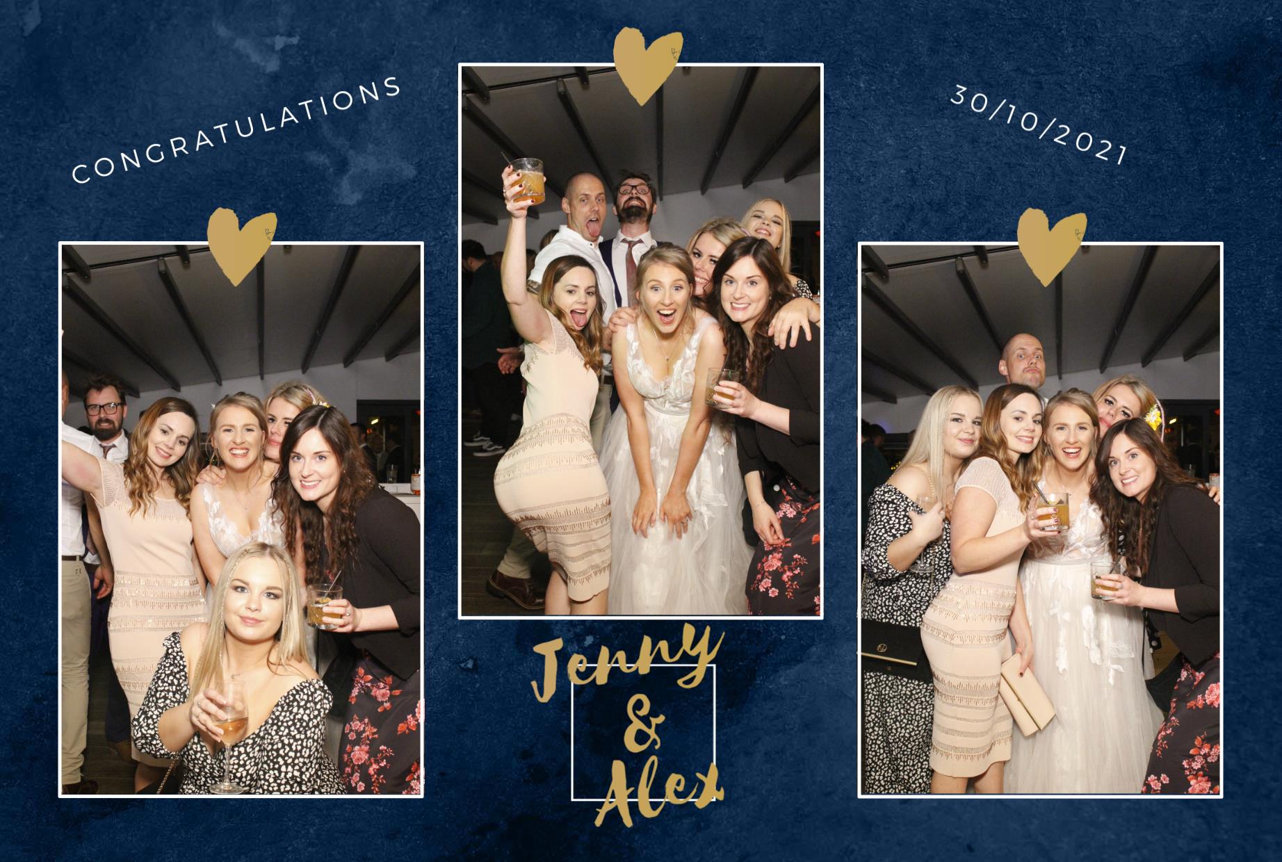 Jenny and Alex's Wedding  | View more photos from the event at gallery.myphotoboothexperience.co.uk/u/MyPhotoBoothExperienceLtd/Jenny-and-Alexs-Wedding