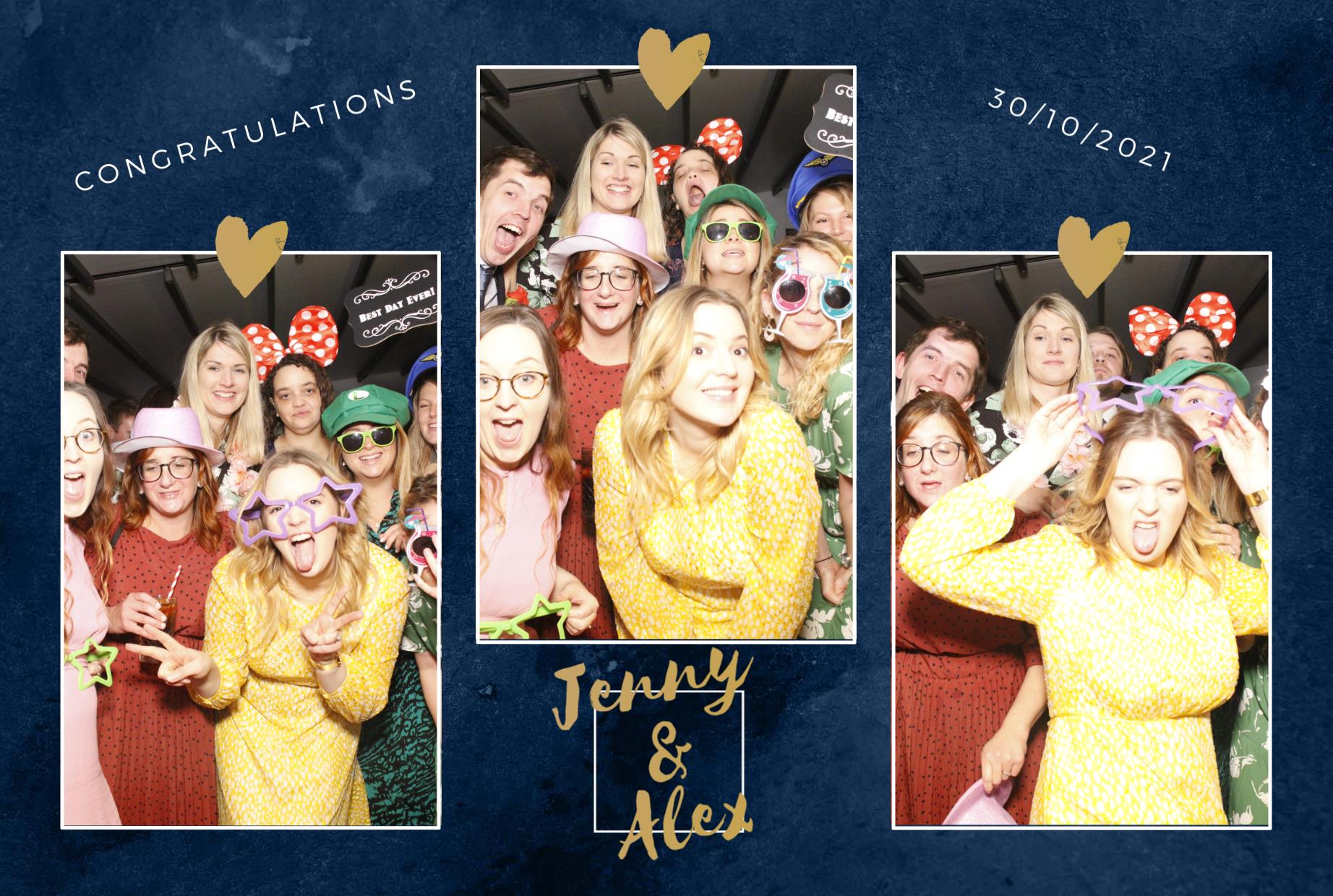 Jenny and Alex's Wedding  | View more photos from the event at gallery.myphotoboothexperience.co.uk/u/MyPhotoBoothExperienceLtd/Jenny-and-Alexs-Wedding