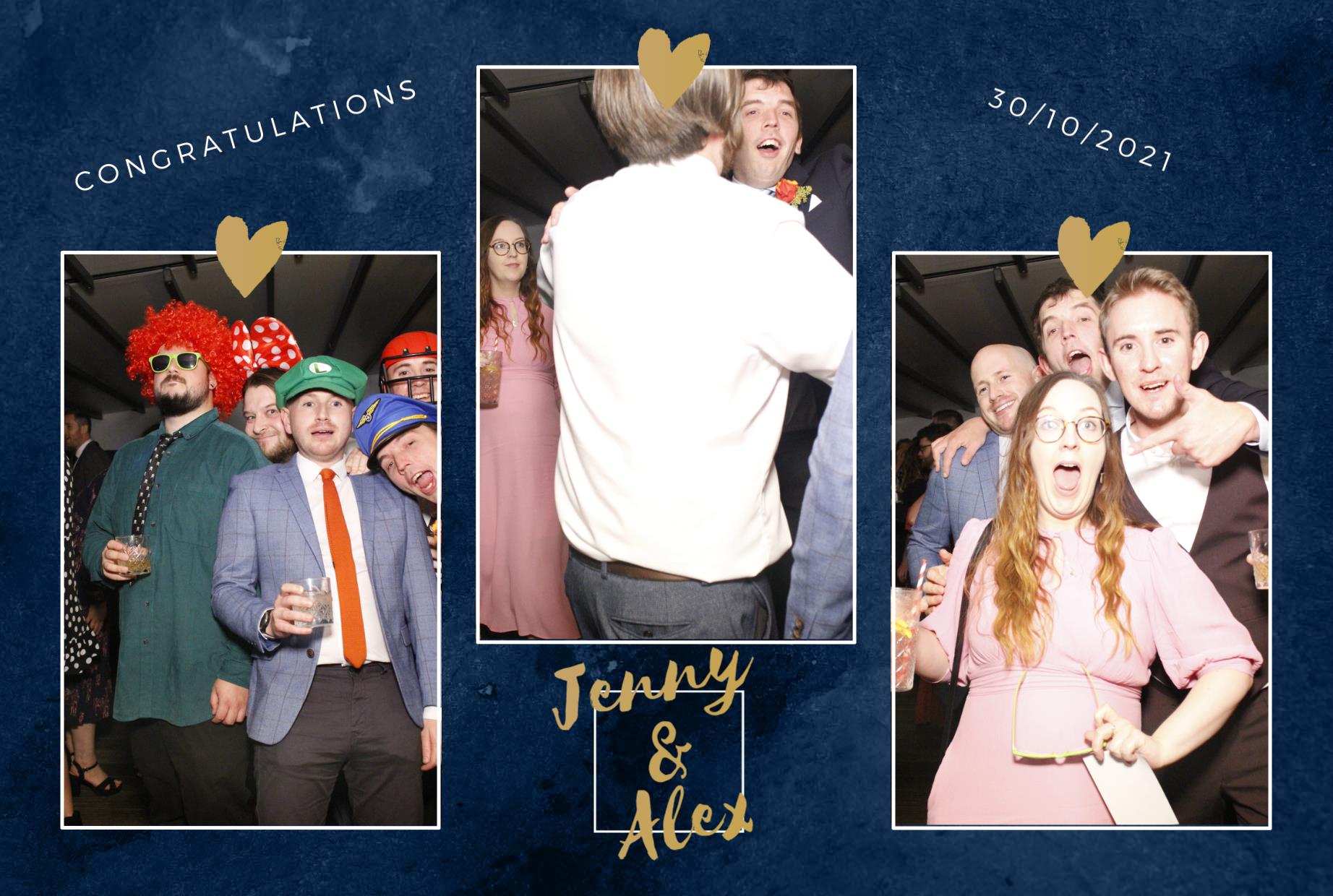 Jenny and Alex's Wedding  | View more photos from the event at gallery.myphotoboothexperience.co.uk/u/MyPhotoBoothExperienceLtd/Jenny-and-Alexs-Wedding
