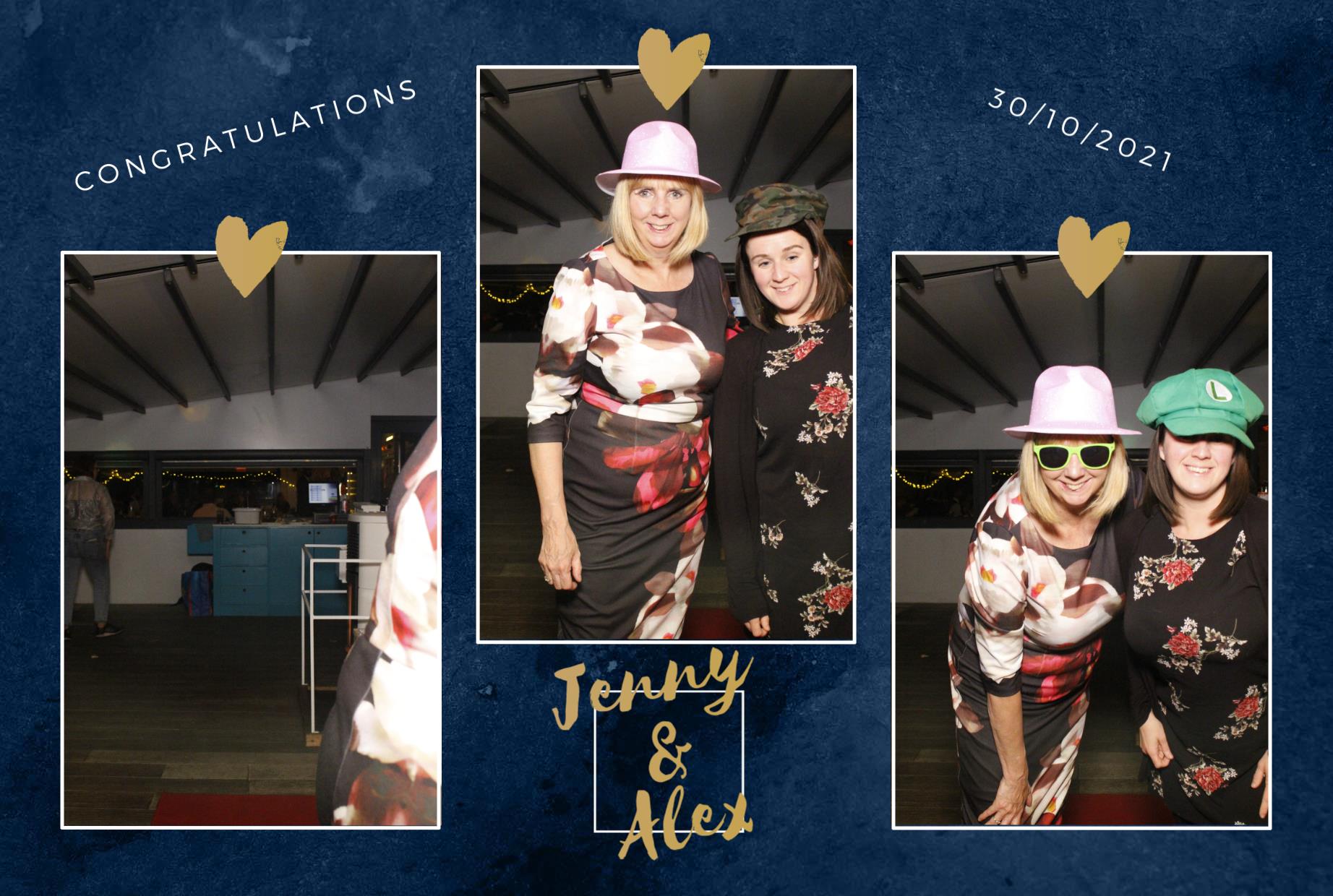 Jenny and Alex's Wedding  | View more photos from the event at gallery.myphotoboothexperience.co.uk/u/MyPhotoBoothExperienceLtd/Jenny-and-Alexs-Wedding