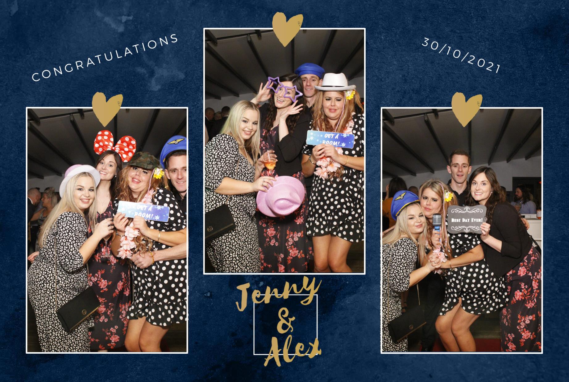Jenny and Alex's Wedding  | View more photos from the event at gallery.myphotoboothexperience.co.uk/u/MyPhotoBoothExperienceLtd/Jenny-and-Alexs-Wedding