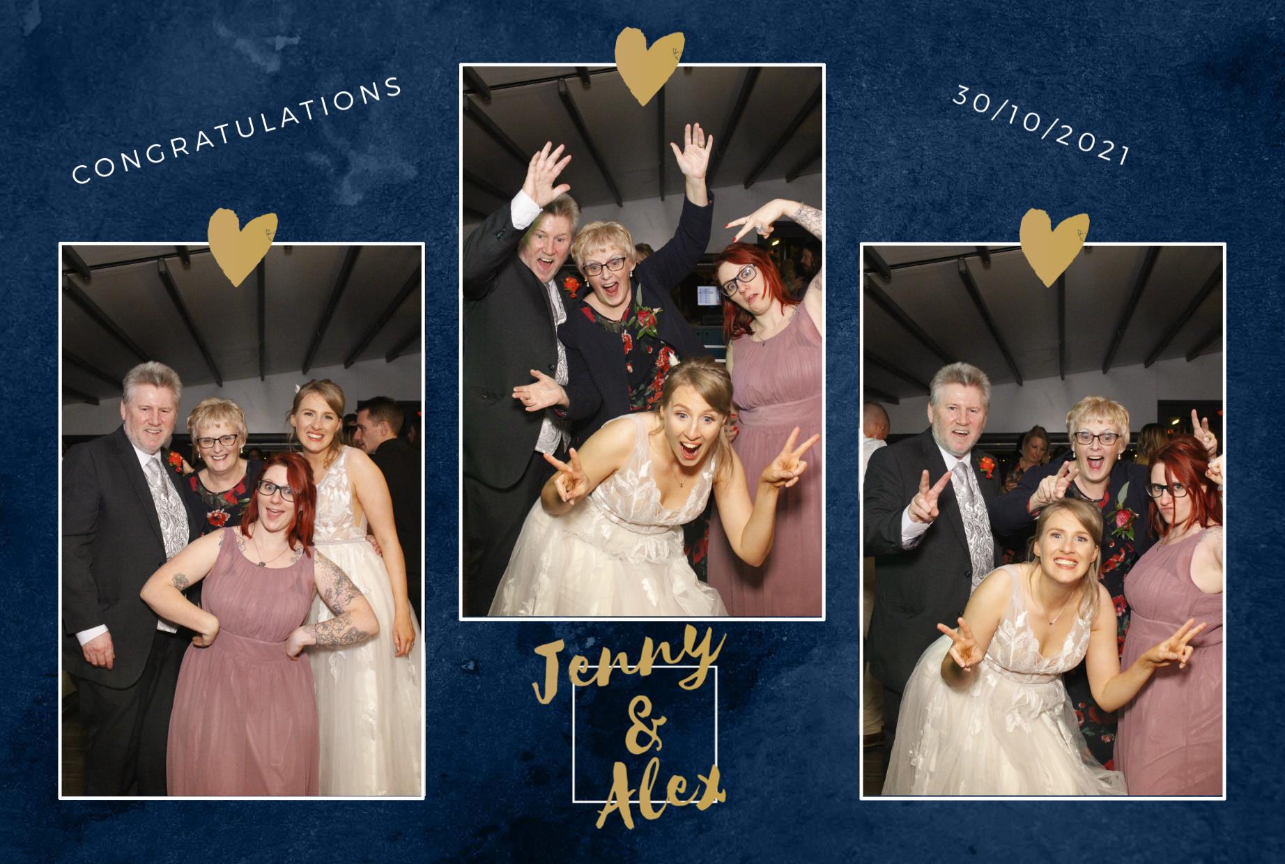 Jenny and Alex's Wedding  | View more photos from the event at gallery.myphotoboothexperience.co.uk/u/MyPhotoBoothExperienceLtd/Jenny-and-Alexs-Wedding