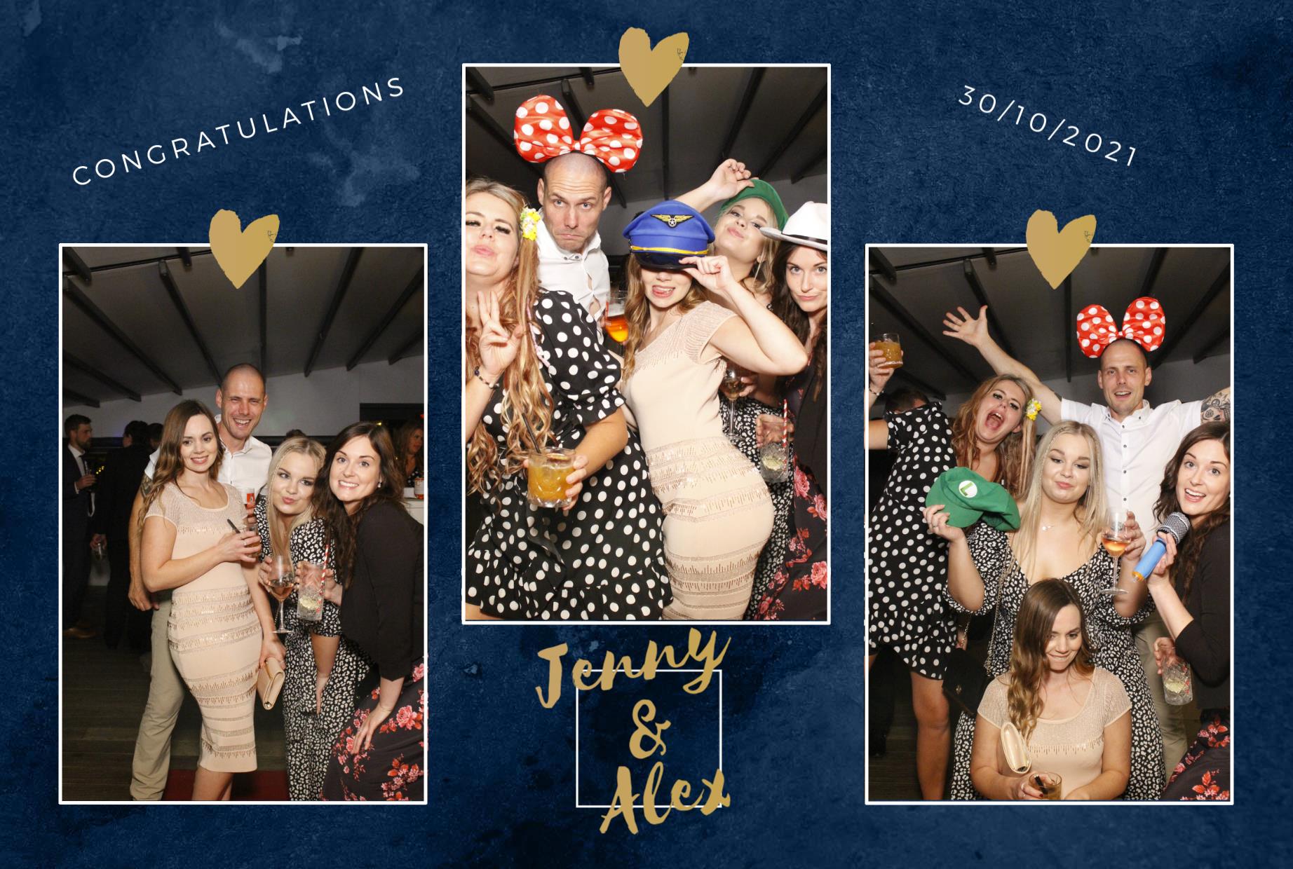 Jenny and Alex's Wedding  | View more photos from the event at gallery.myphotoboothexperience.co.uk/u/MyPhotoBoothExperienceLtd/Jenny-and-Alexs-Wedding