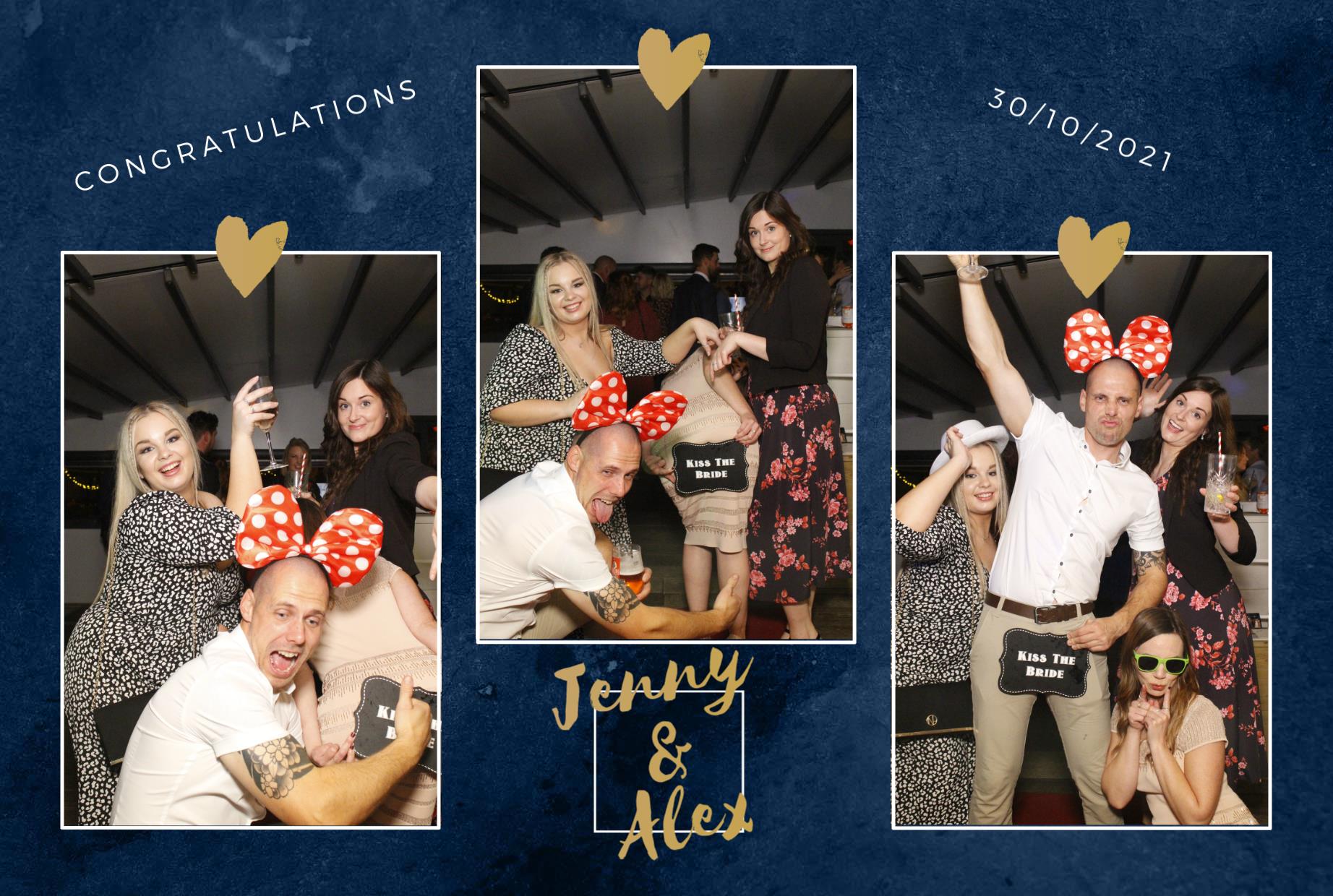 Jenny and Alex's Wedding  | View more photos from the event at gallery.myphotoboothexperience.co.uk/u/MyPhotoBoothExperienceLtd/Jenny-and-Alexs-Wedding