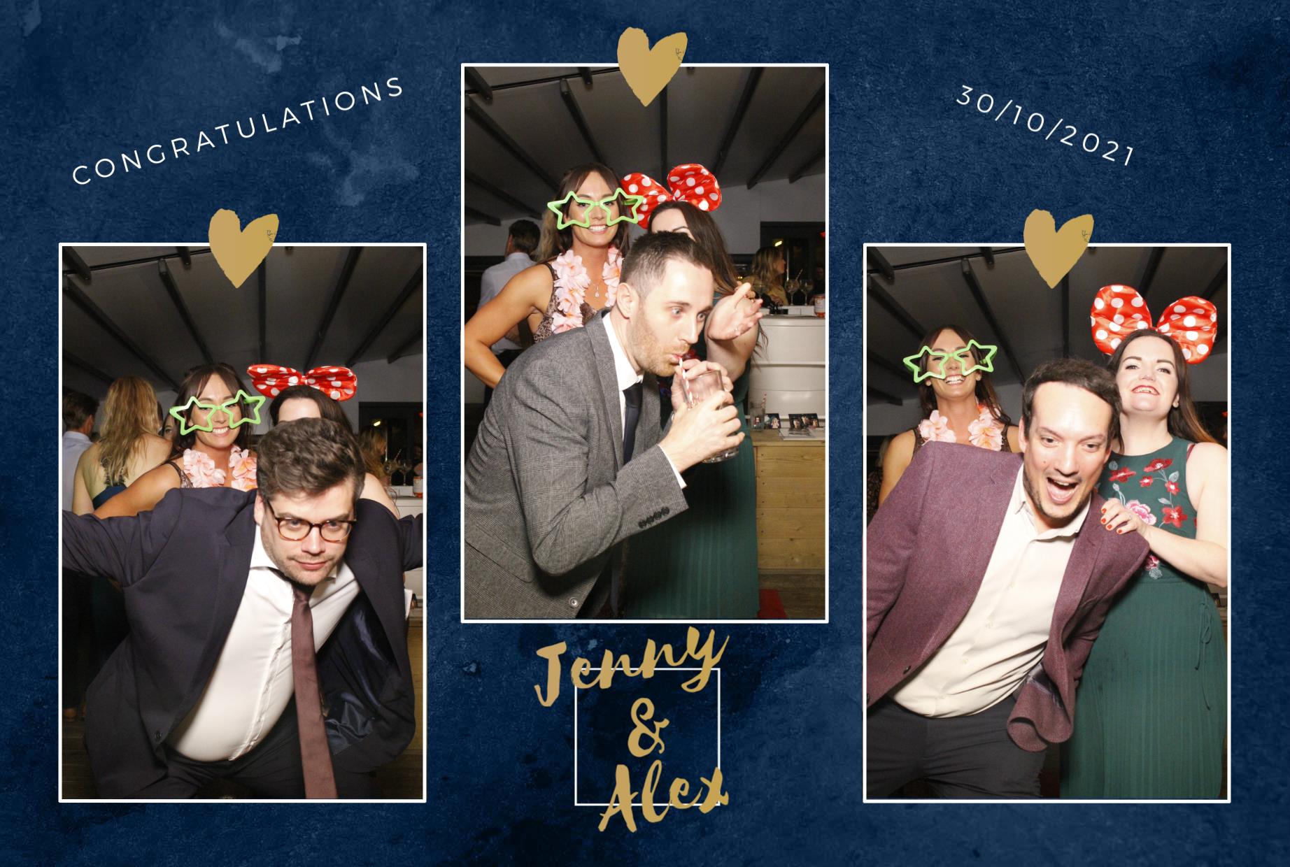 Jenny and Alex's Wedding  | View more photos from the event at gallery.myphotoboothexperience.co.uk/u/MyPhotoBoothExperienceLtd/Jenny-and-Alexs-Wedding