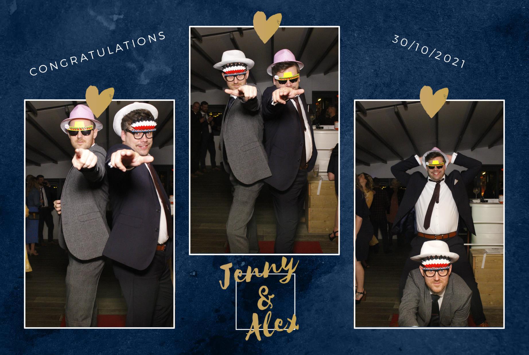 Jenny and Alex's Wedding  | View more photos from the event at gallery.myphotoboothexperience.co.uk/u/MyPhotoBoothExperienceLtd/Jenny-and-Alexs-Wedding