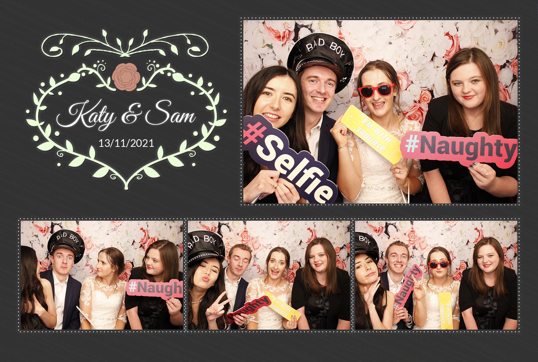Katy & Sam's Wedding | View more photos from the event at gallery.myphotoboothexperience.co.uk/u/MyPhotoBoothExperienceLtd/Katy-Sams-Wedding