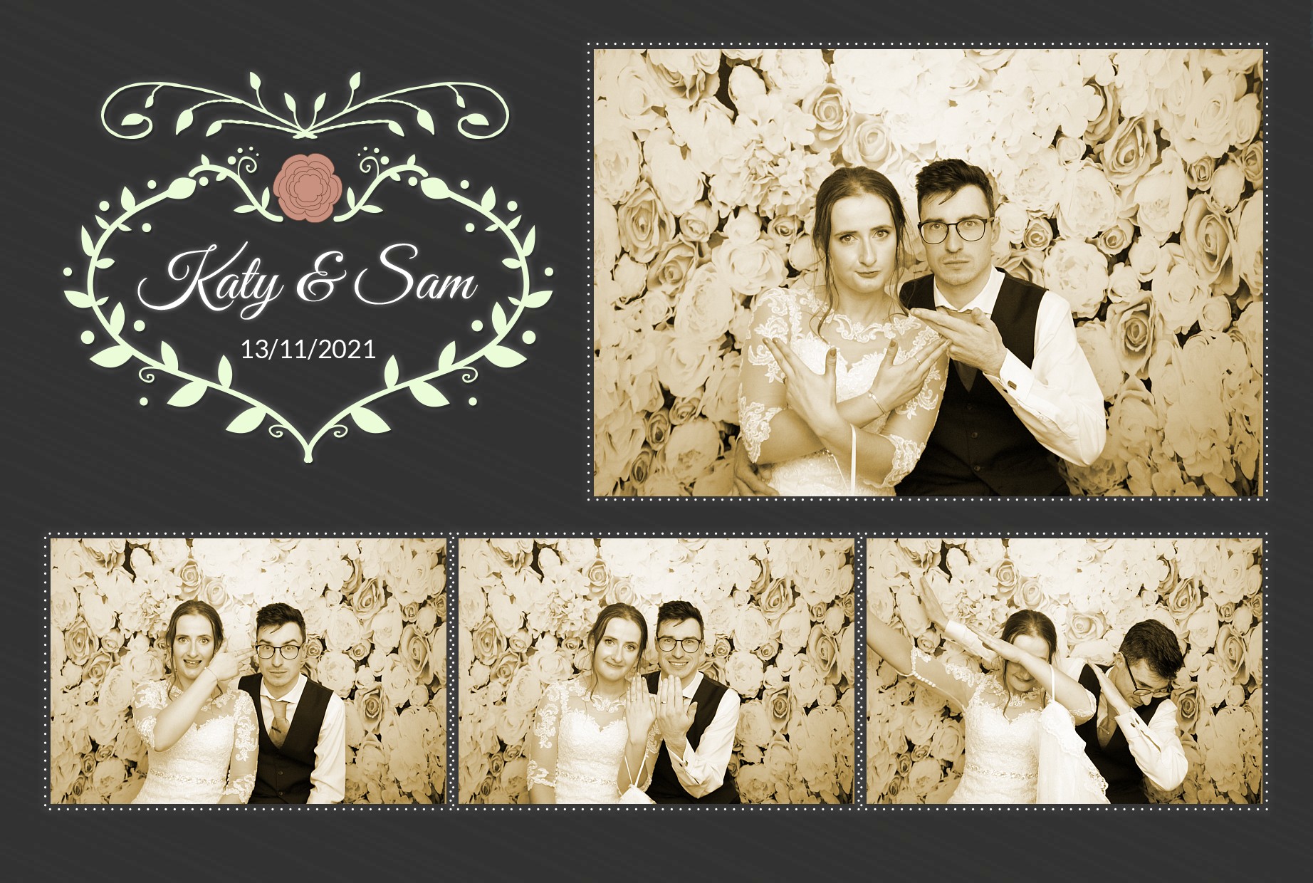 Katy & Sam's Wedding | View more photos from the event at gallery.myphotoboothexperience.co.uk/u/MyPhotoBoothExperienceLtd/Katy-Sams-Wedding