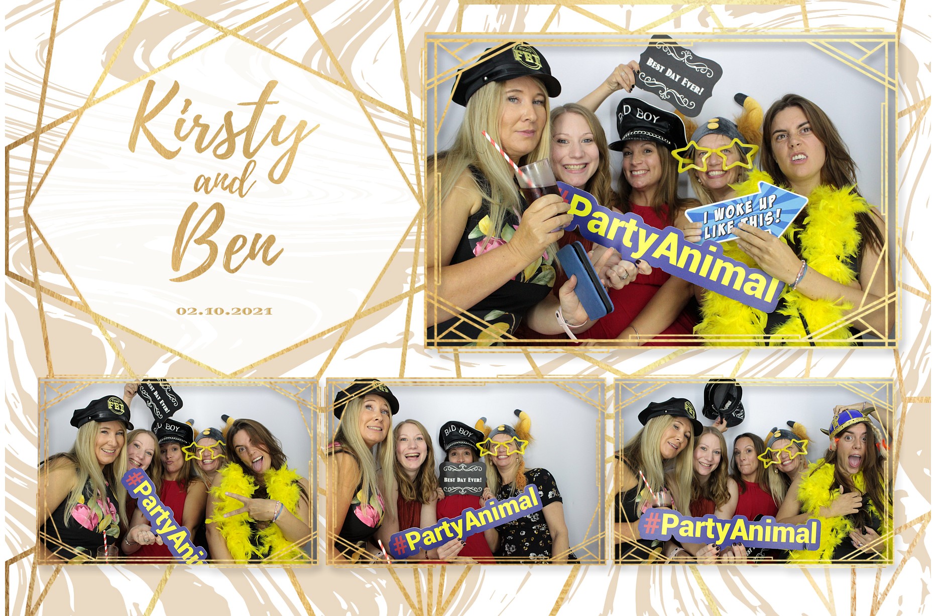 Kirsty and Ben's Wedding  | View more photos from the event at gallery.myphotoboothexperience.co.uk/u/MyPhotoBoothExperienceLtd/Kirsty-and-Bens-Wedding