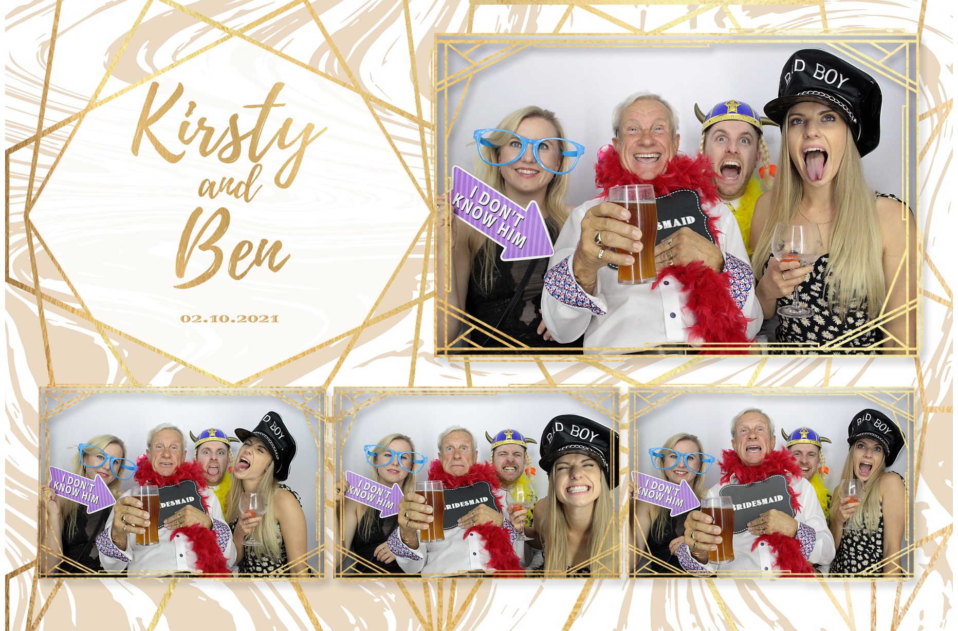 Kirsty and Ben's Wedding  | View more photos from the event at gallery.myphotoboothexperience.co.uk/u/MyPhotoBoothExperienceLtd/Kirsty-and-Bens-Wedding