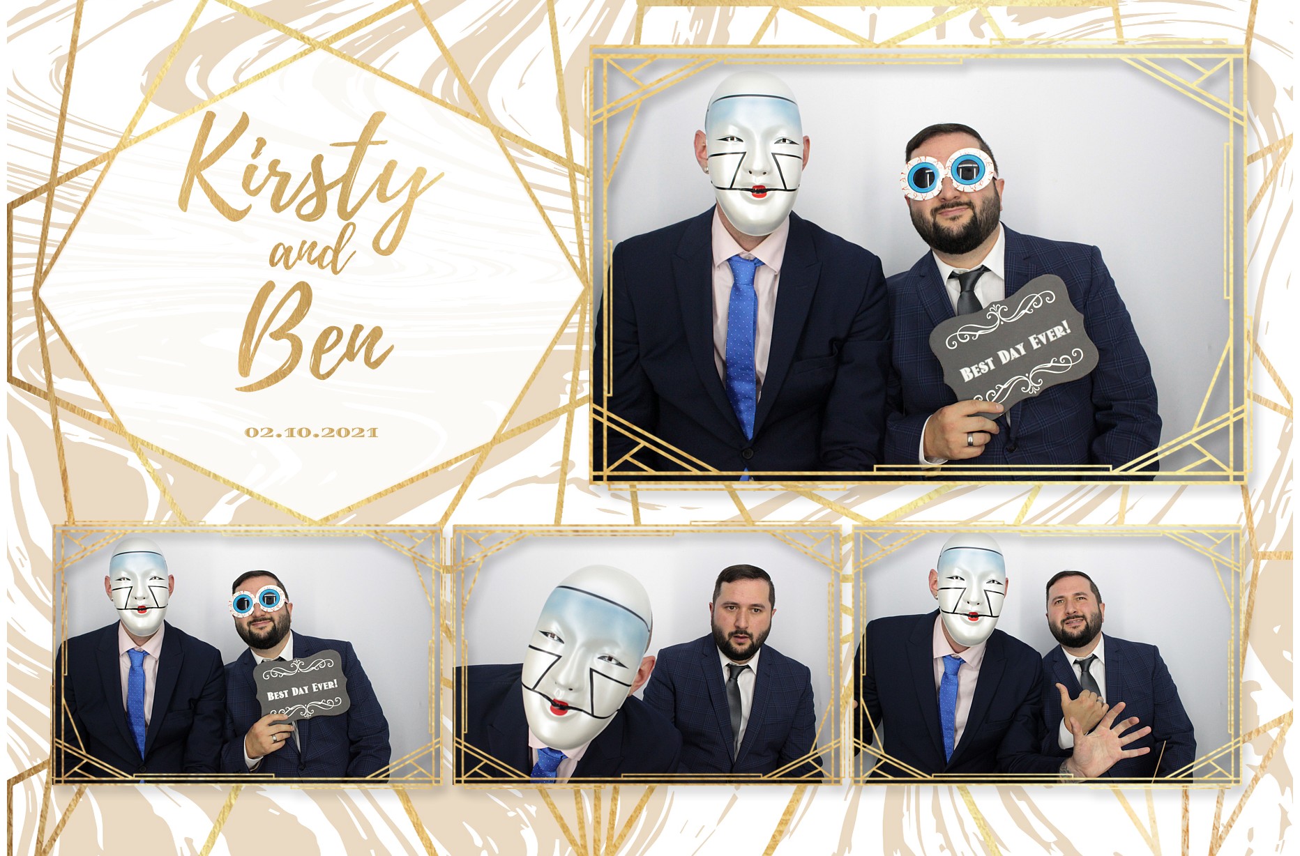 Kirsty and Ben's Wedding  | View more photos from the event at gallery.myphotoboothexperience.co.uk/u/MyPhotoBoothExperienceLtd/Kirsty-and-Bens-Wedding