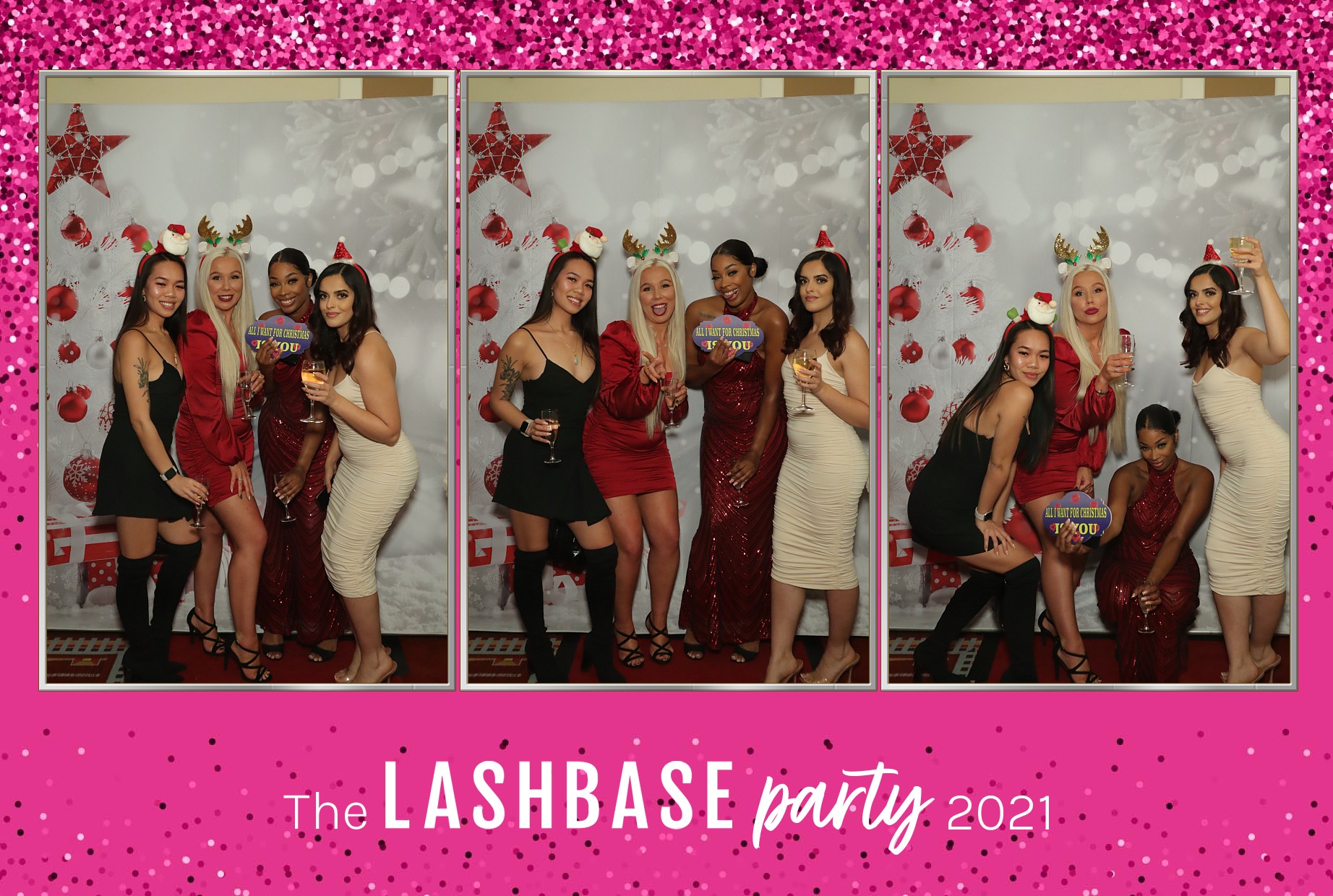 LashBase Christmas Party 2021 | View more photos from the event at gallery.myphotoboothexperience.co.uk/u/MyPhotoBoothExperienceLtd/LashBase-Christmas-Party-2021
