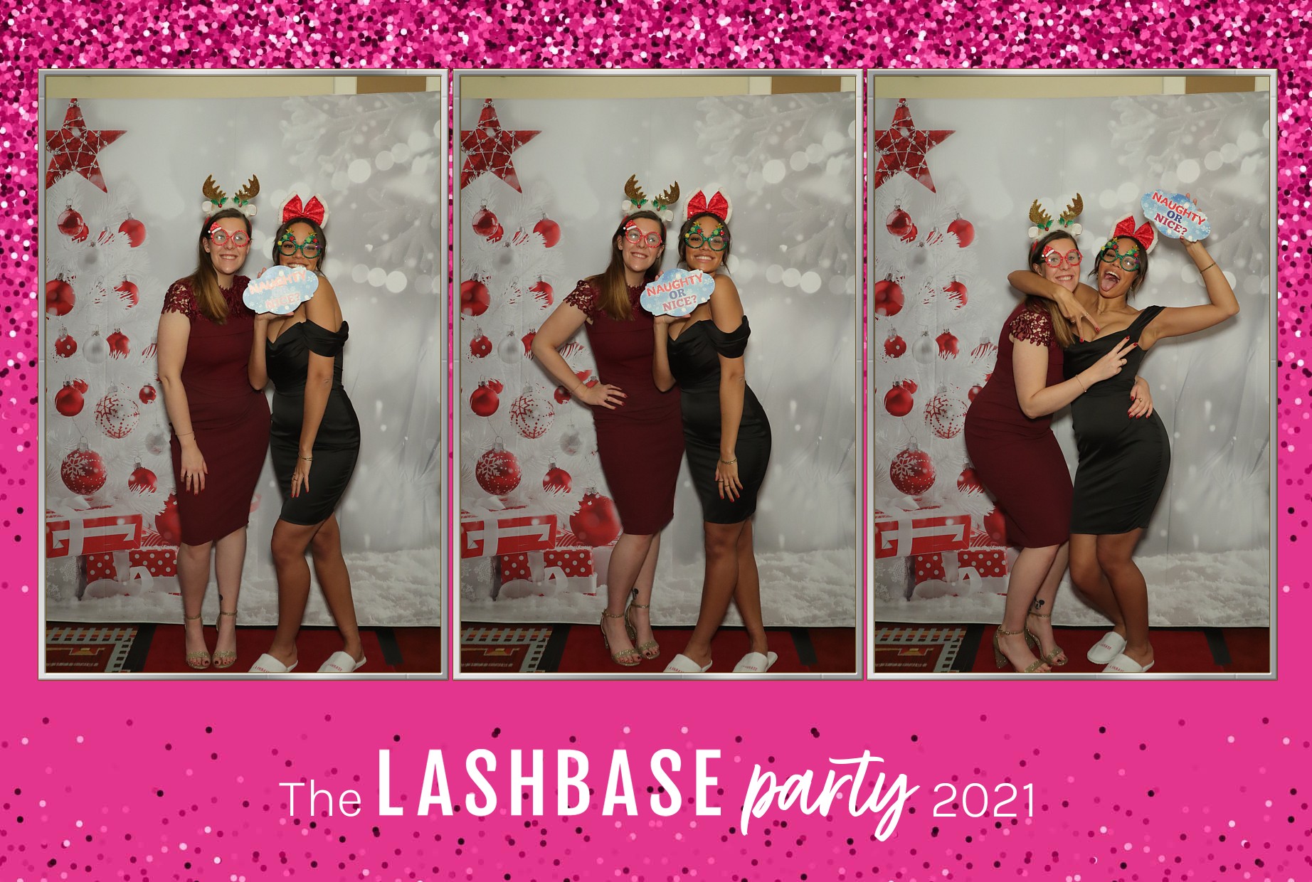 LashBase Christmas Party 2021 | View more photos from the event at gallery.myphotoboothexperience.co.uk/u/MyPhotoBoothExperienceLtd/LashBase-Christmas-Party-2021