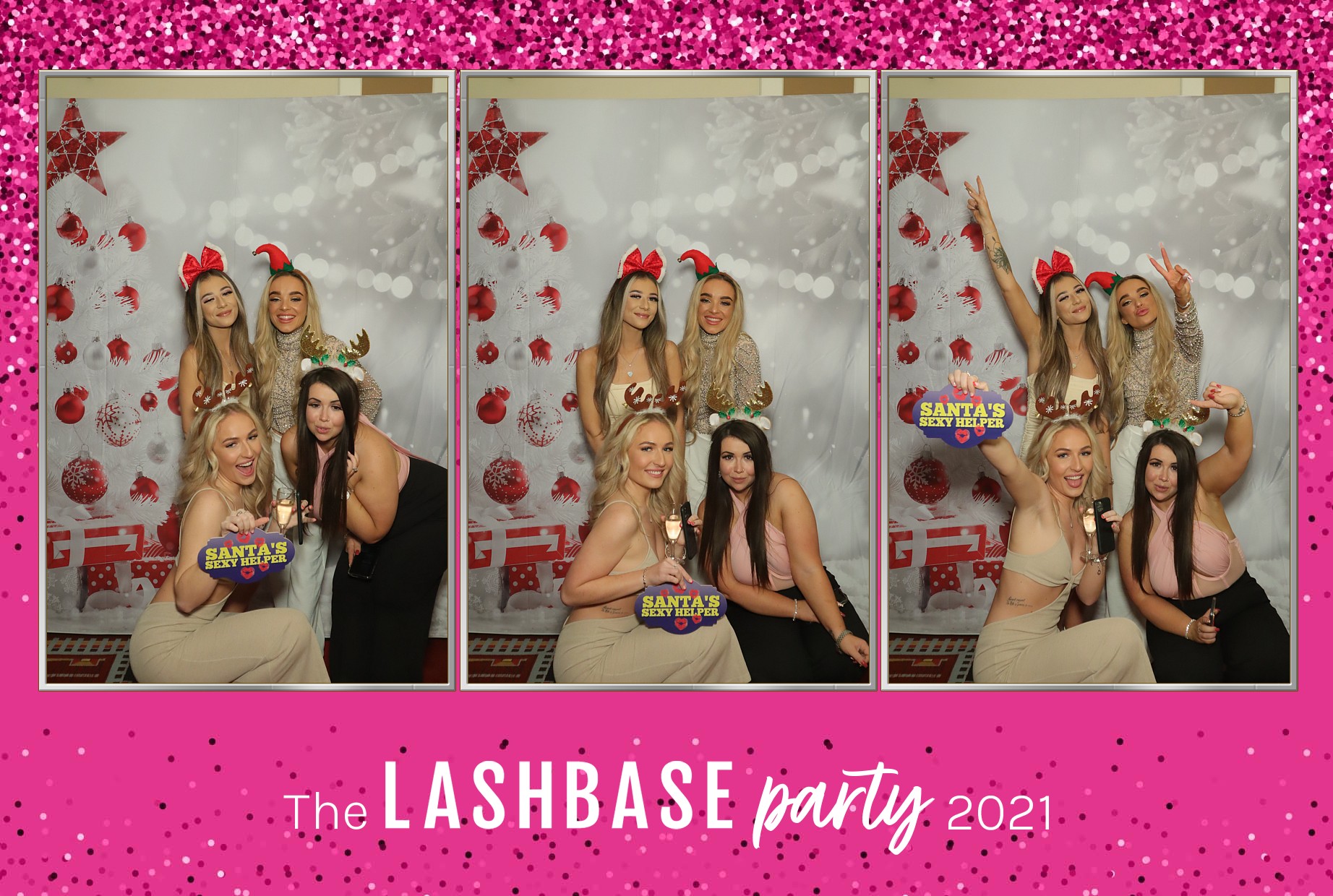 LashBase Christmas Party 2021 | View more photos from the event at gallery.myphotoboothexperience.co.uk/u/MyPhotoBoothExperienceLtd/LashBase-Christmas-Party-2021