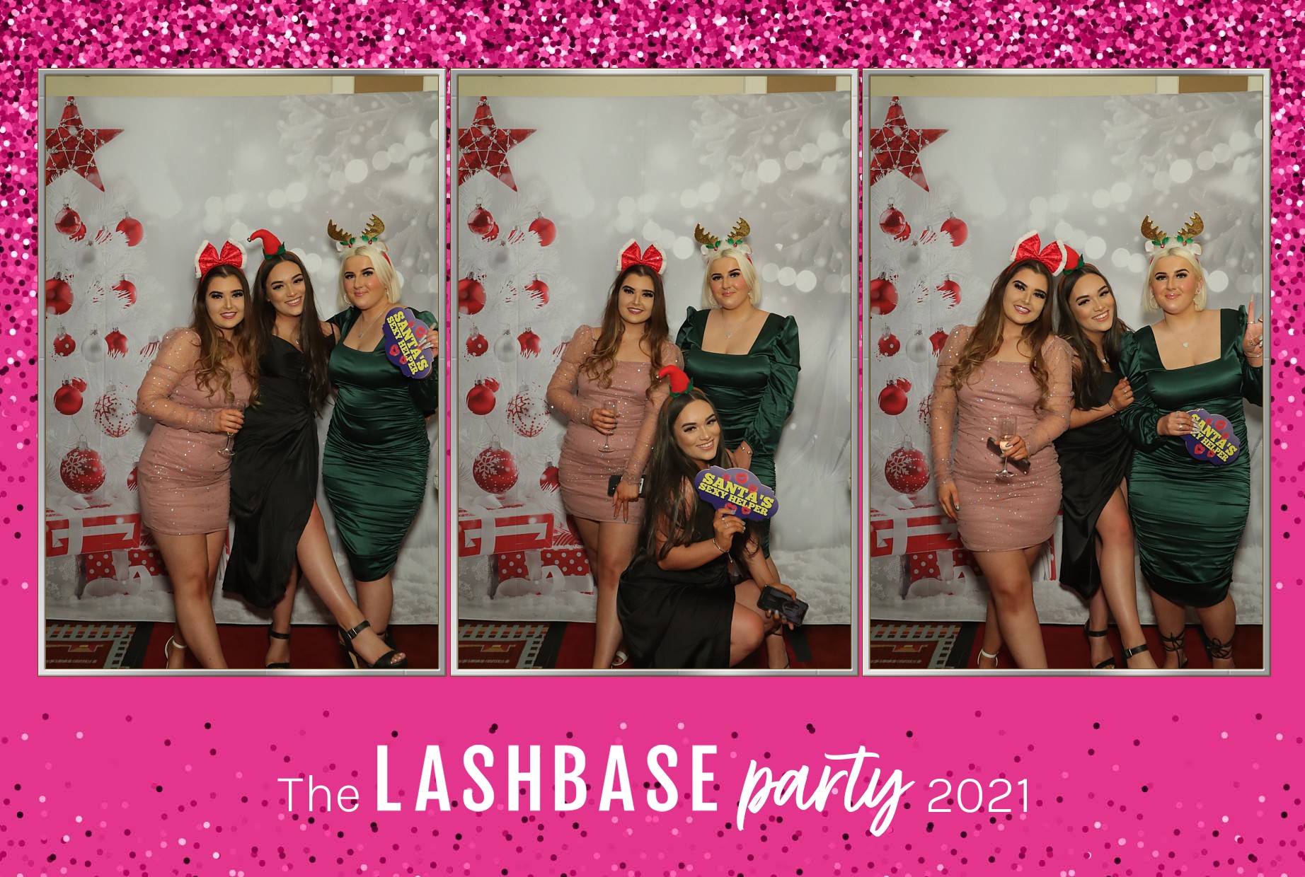 LashBase Christmas Party 2021 | View more photos from the event at gallery.myphotoboothexperience.co.uk/u/MyPhotoBoothExperienceLtd/LashBase-Christmas-Party-2021