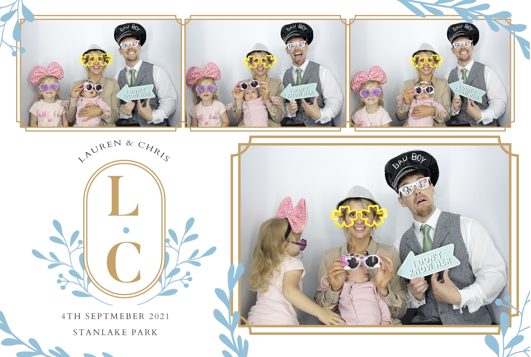 Lauren and Chris's Wedding  | View more photos from the event at gallery.myphotoboothexperience.co.uk/u/MyPhotoBoothExperienceLtd/Lauren-and-Chriss-Wedding