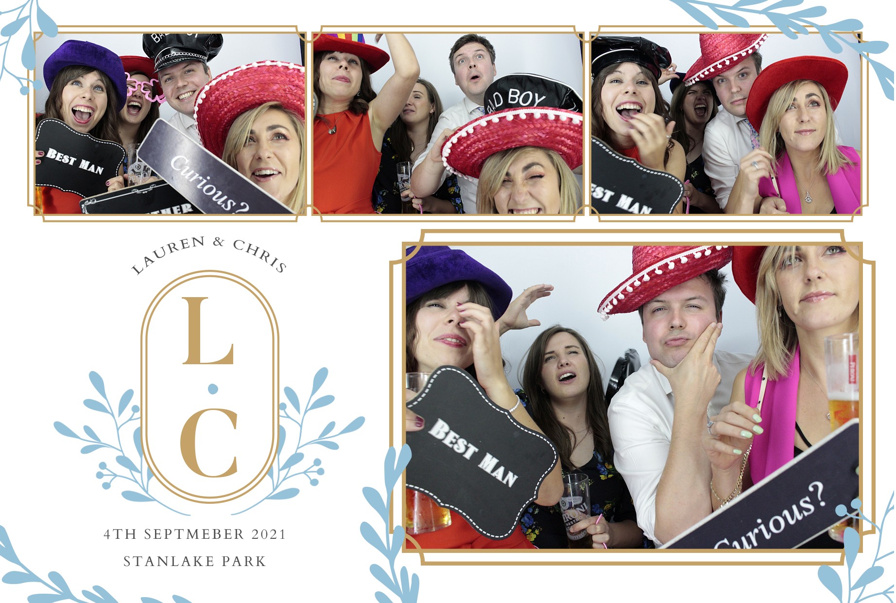 Lauren and Chris's Wedding  | View more photos from the event at gallery.myphotoboothexperience.co.uk/u/MyPhotoBoothExperienceLtd/Lauren-and-Chriss-Wedding