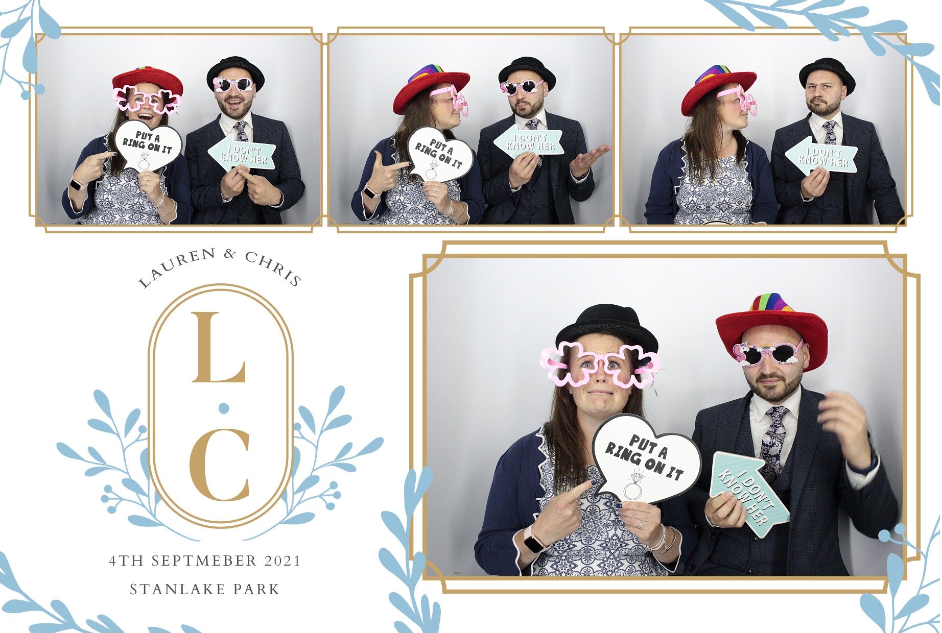 Lauren and Chris's Wedding  | View more photos from the event at gallery.myphotoboothexperience.co.uk/u/MyPhotoBoothExperienceLtd/Lauren-and-Chriss-Wedding