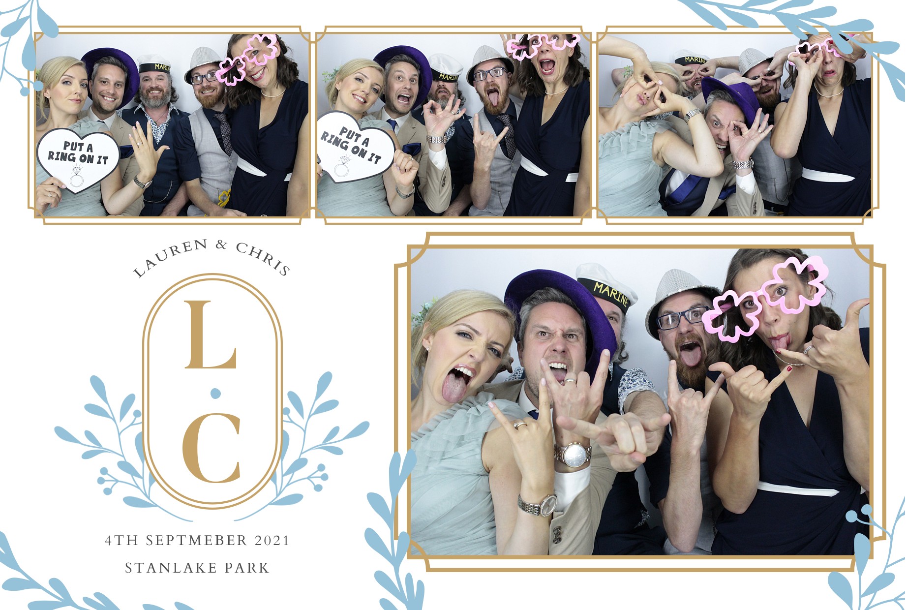 Lauren and Chris's Wedding  | View more photos from the event at gallery.myphotoboothexperience.co.uk/u/MyPhotoBoothExperienceLtd/Lauren-and-Chriss-Wedding