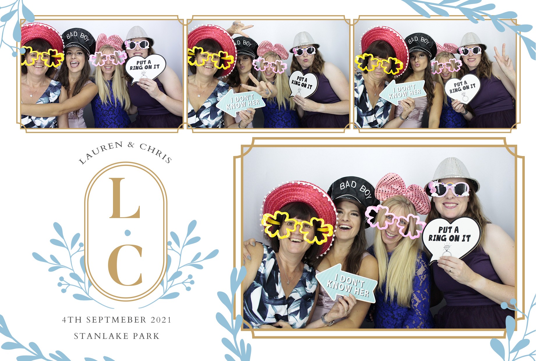 Lauren and Chris's Wedding  | View more photos from the event at gallery.myphotoboothexperience.co.uk/u/MyPhotoBoothExperienceLtd/Lauren-and-Chriss-Wedding