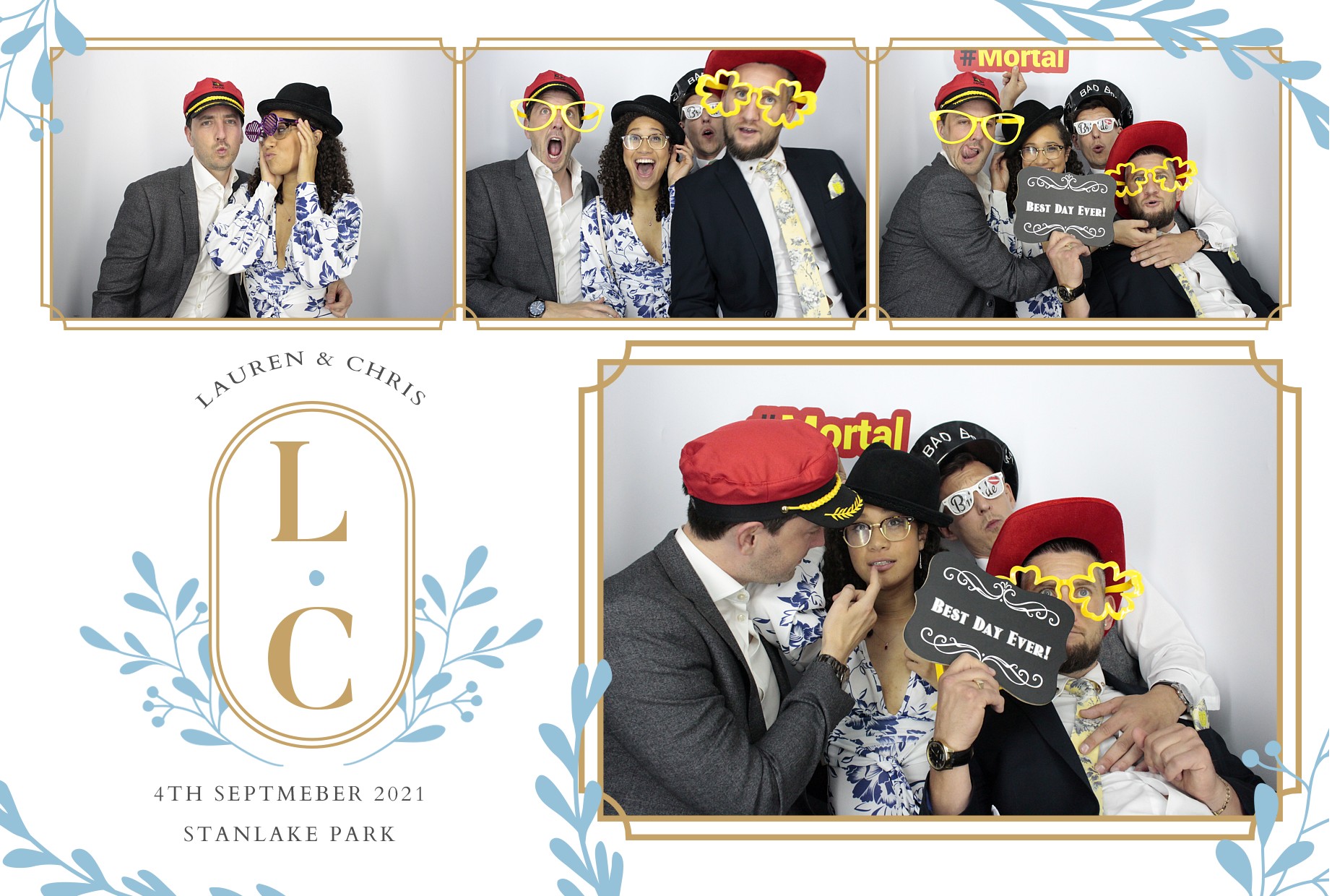 Lauren and Chris's Wedding  | View more photos from the event at gallery.myphotoboothexperience.co.uk/u/MyPhotoBoothExperienceLtd/Lauren-and-Chriss-Wedding
