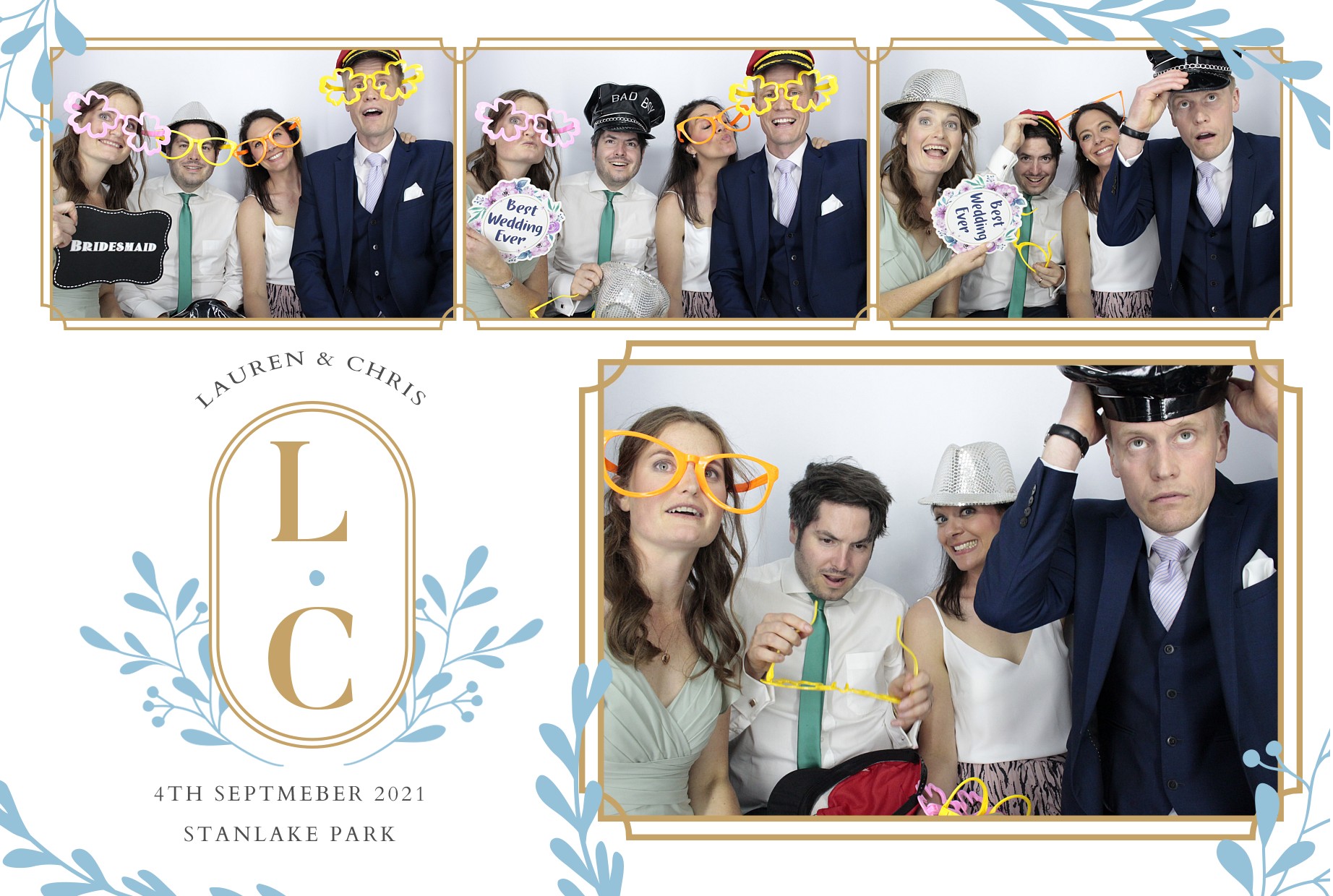 Lauren and Chris's Wedding  | View more photos from the event at gallery.myphotoboothexperience.co.uk/u/MyPhotoBoothExperienceLtd/Lauren-and-Chriss-Wedding