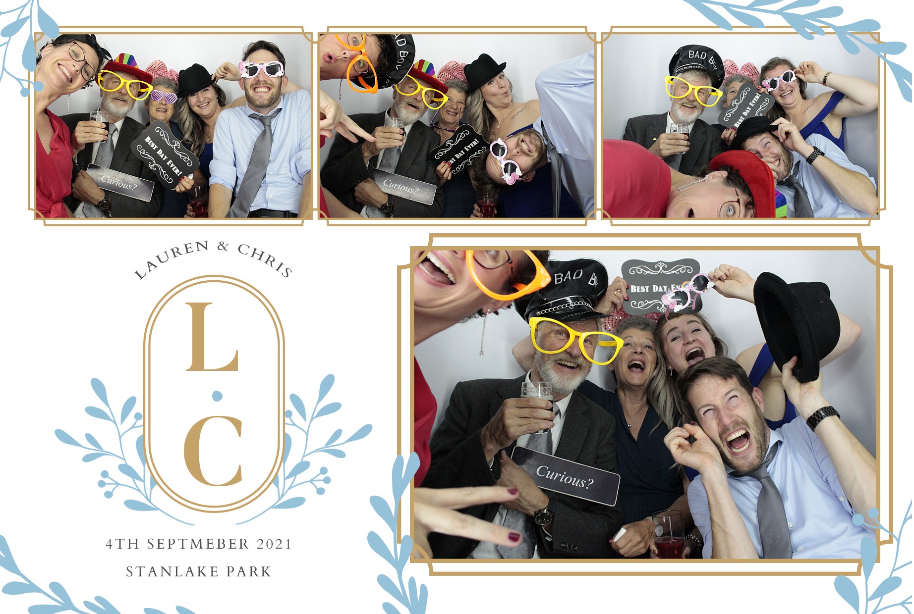 Lauren and Chris's Wedding  | View more photos from the event at gallery.myphotoboothexperience.co.uk/u/MyPhotoBoothExperienceLtd/Lauren-and-Chriss-Wedding