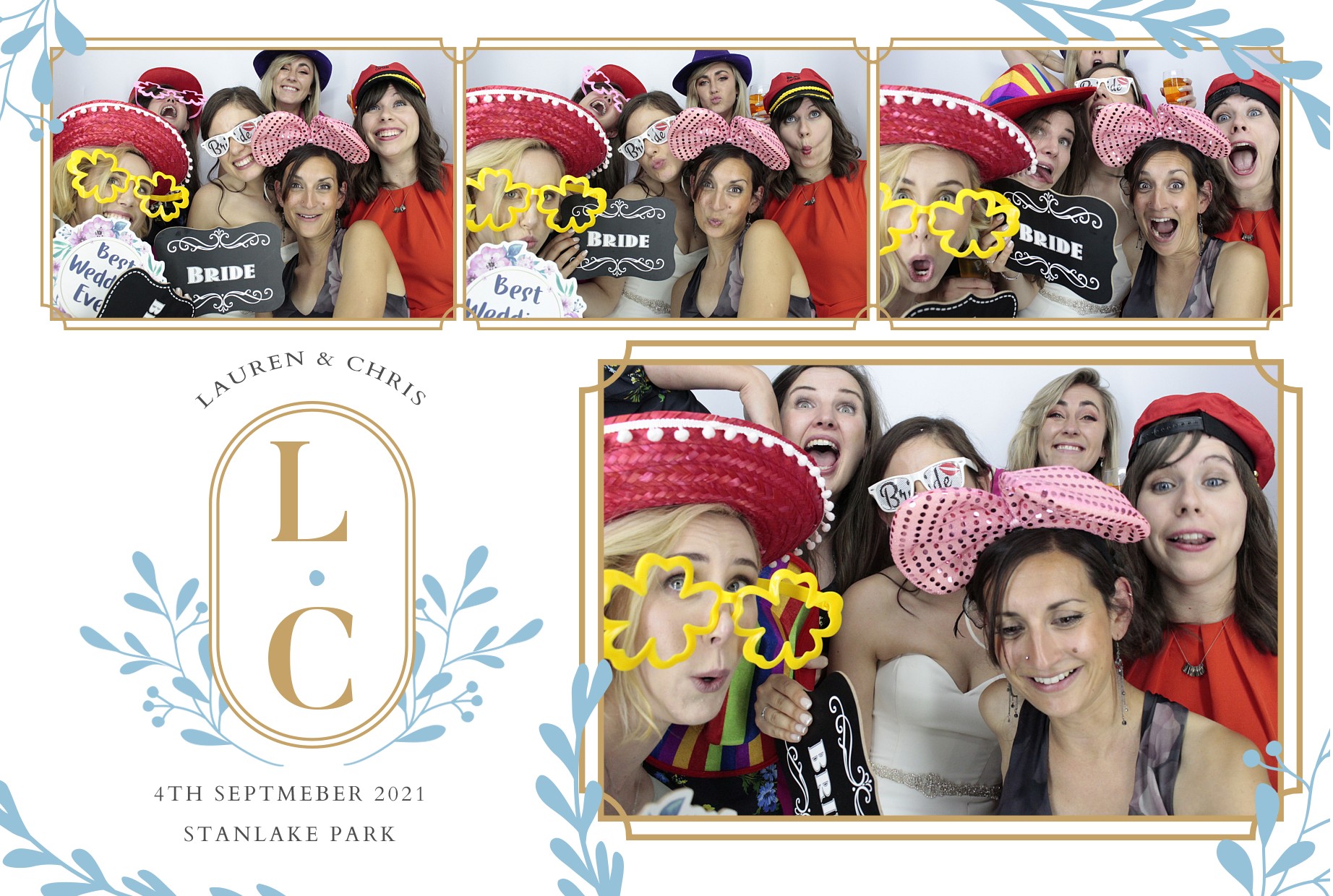 Lauren and Chris's Wedding  | View more photos from the event at gallery.myphotoboothexperience.co.uk/u/MyPhotoBoothExperienceLtd/Lauren-and-Chriss-Wedding