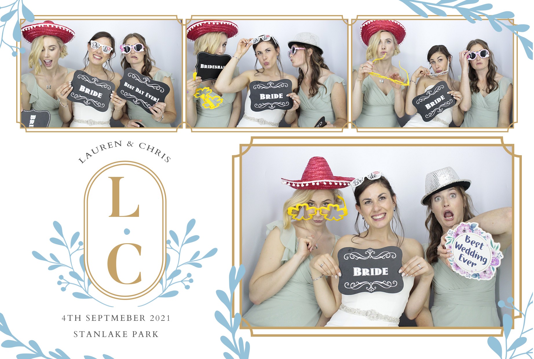 Lauren and Chris's Wedding  | View more photos from the event at gallery.myphotoboothexperience.co.uk/u/MyPhotoBoothExperienceLtd/Lauren-and-Chriss-Wedding