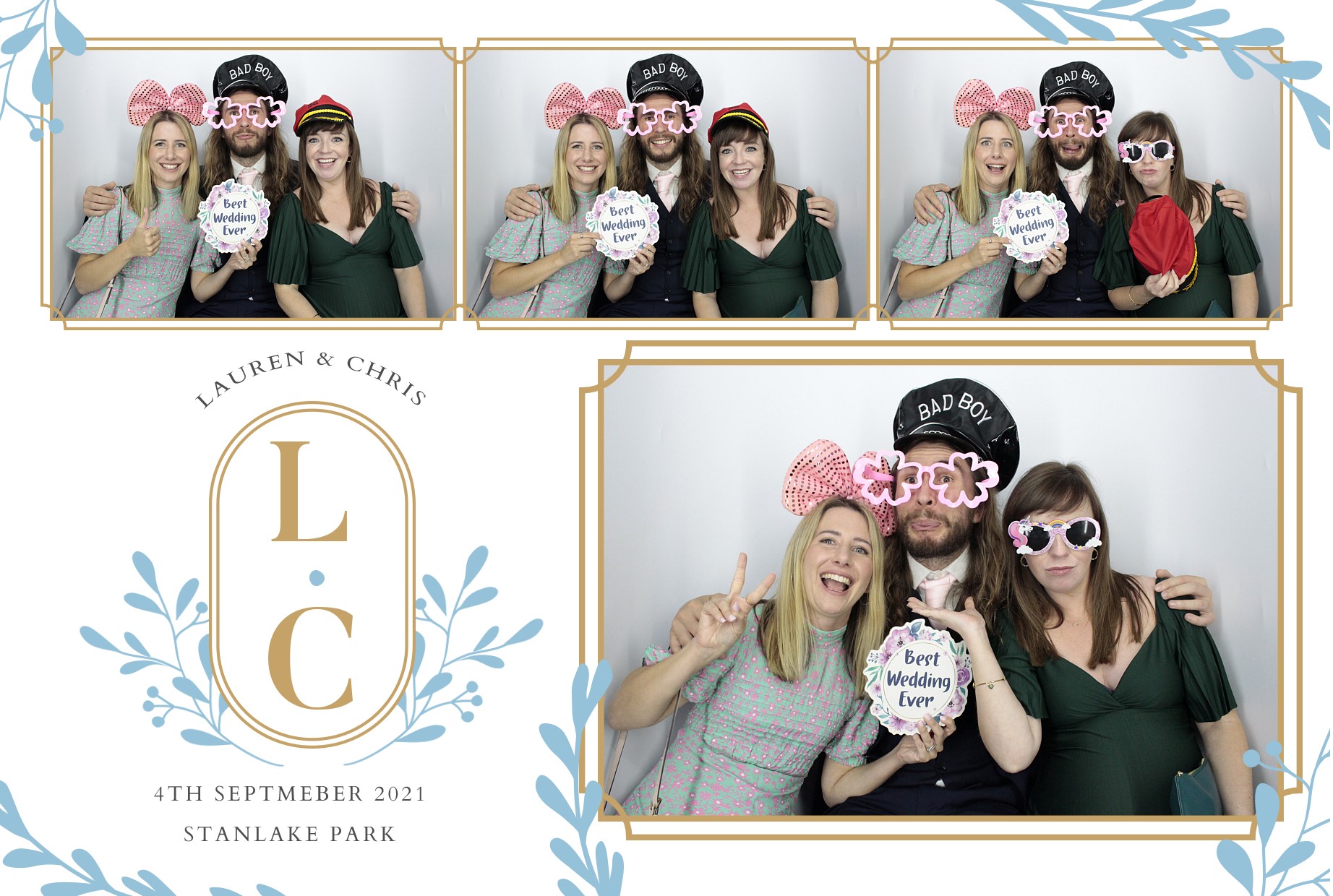 Lauren and Chris's Wedding  | View more photos from the event at gallery.myphotoboothexperience.co.uk/u/MyPhotoBoothExperienceLtd/Lauren-and-Chriss-Wedding
