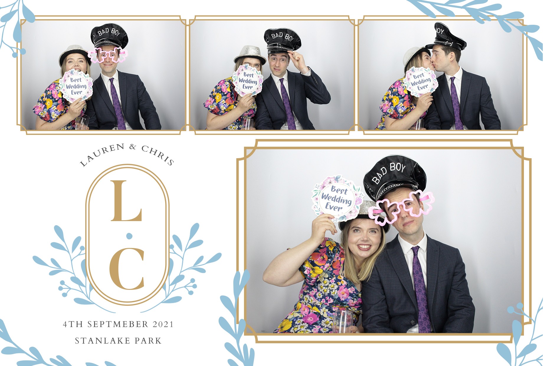 Lauren and Chris's Wedding  | View more photos from the event at gallery.myphotoboothexperience.co.uk/u/MyPhotoBoothExperienceLtd/Lauren-and-Chriss-Wedding