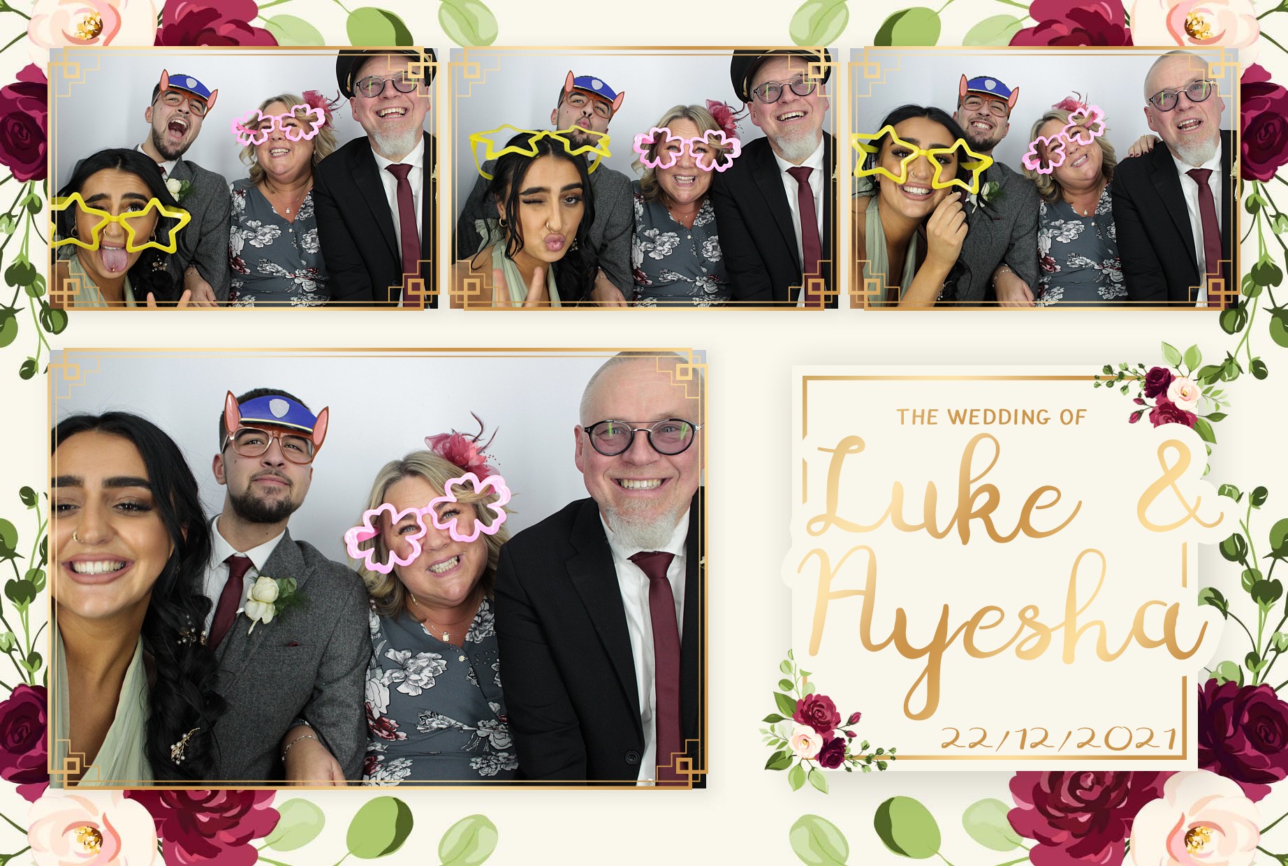Luke & Ayesha's Wedding | View more photos from the event at gallery.myphotoboothexperience.co.uk/u/MyPhotoBoothExperienceLtd/Luke-Ayeshas-Wedding