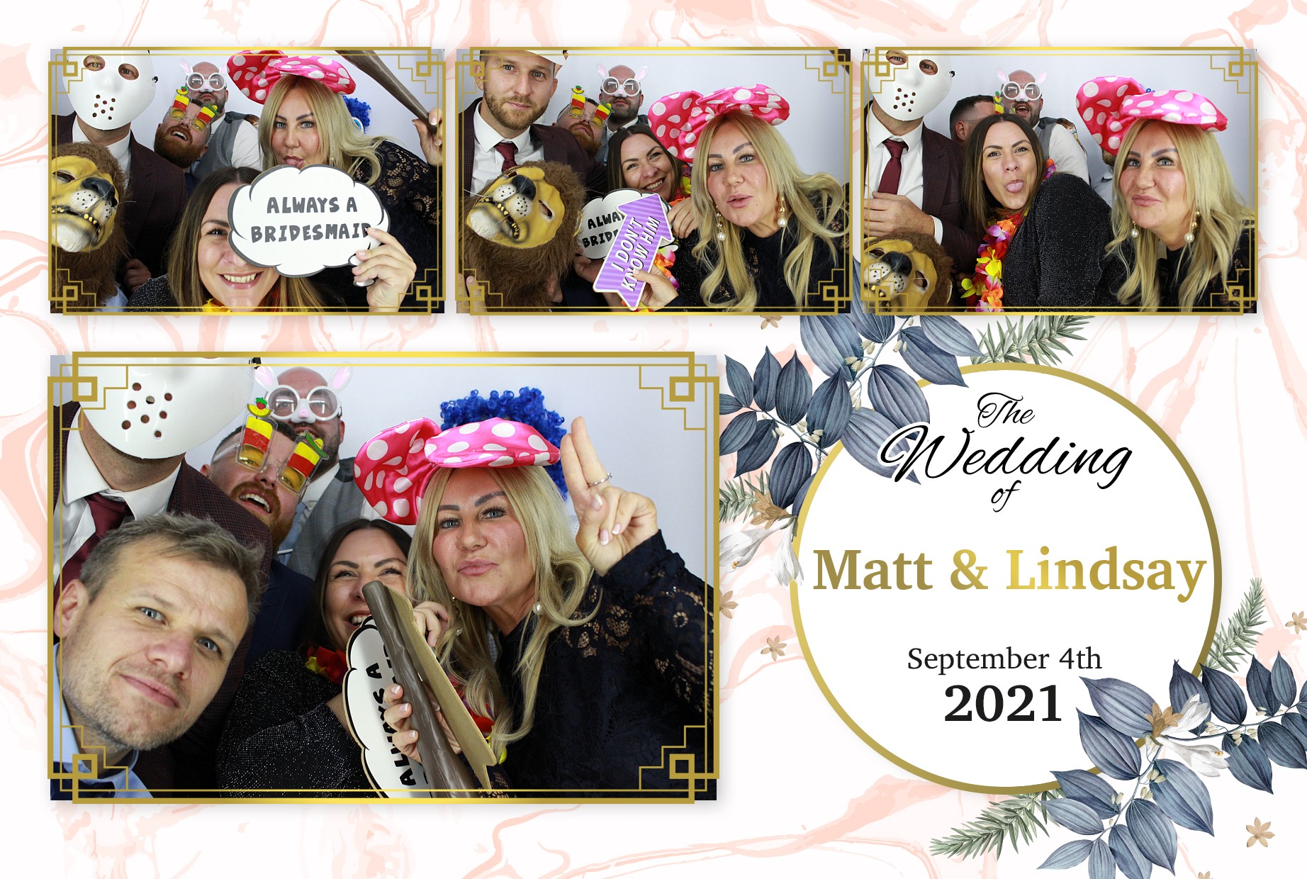 Matt and Lindsay's Wedding  | View more photos from the event at gallery.myphotoboothexperience.co.uk/u/MyPhotoBoothExperienceLtd/Matt-and-Lindsays-Wedding