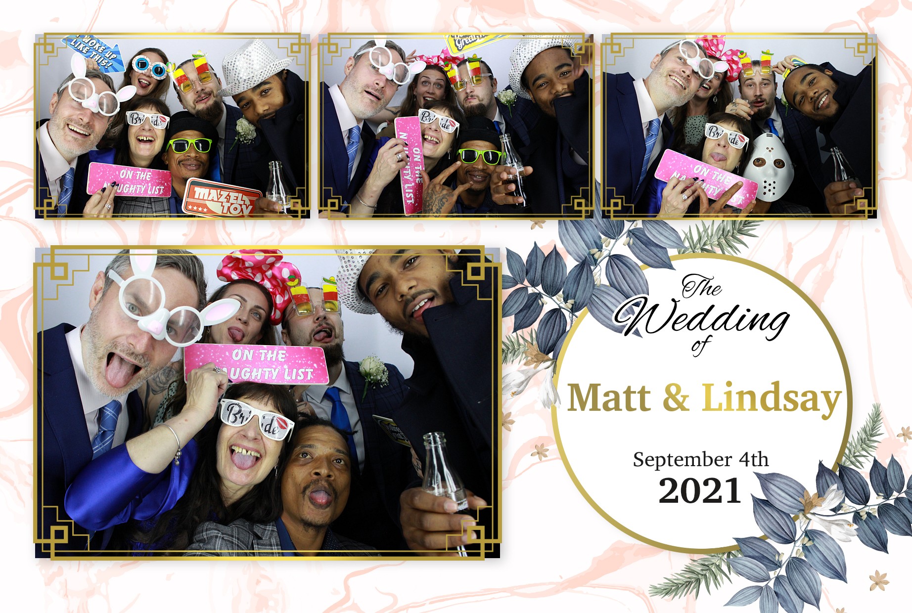 Matt and Lindsay's Wedding  | View more photos from the event at gallery.myphotoboothexperience.co.uk/u/MyPhotoBoothExperienceLtd/Matt-and-Lindsays-Wedding