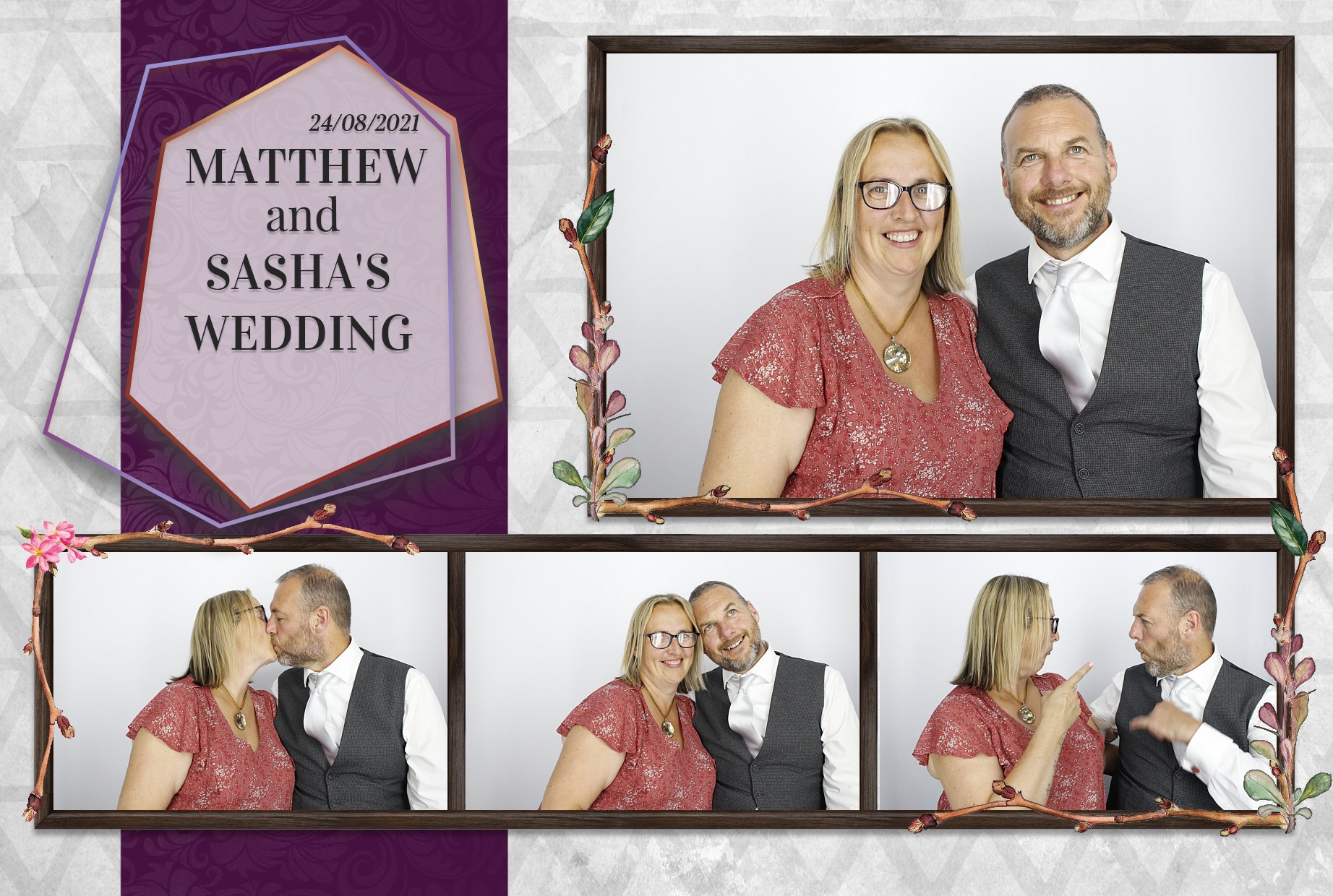 Matthew and Sasha's Wedding  | View more photos from the event at gallery.myphotoboothexperience.co.uk/u/MyPhotoBoothExperienceLtd/Matthew-and-Sashas-Wedding